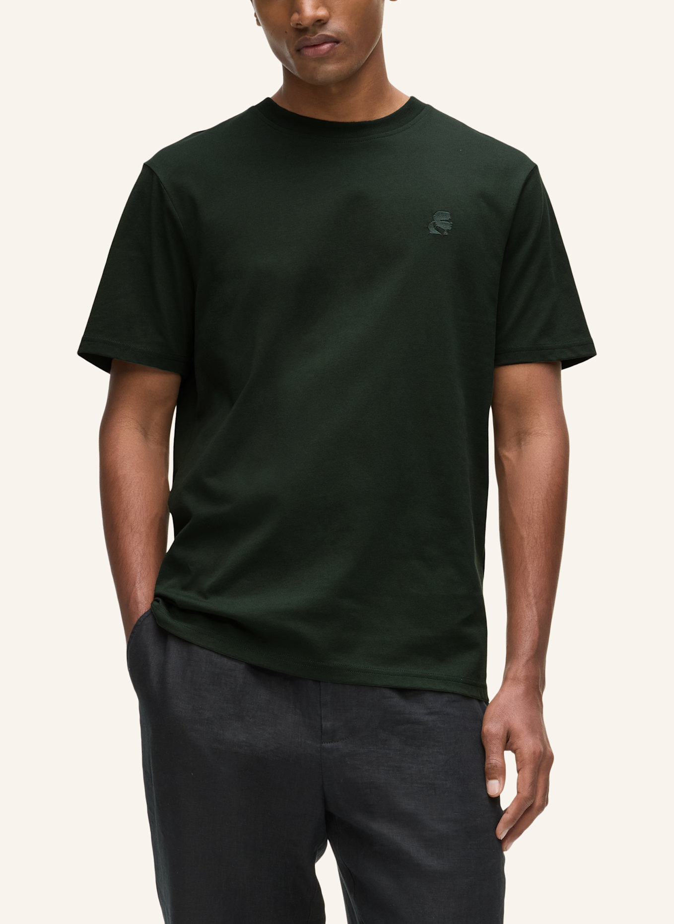 KARL LAGERFELD T-shirt: DUNKELGRÜN