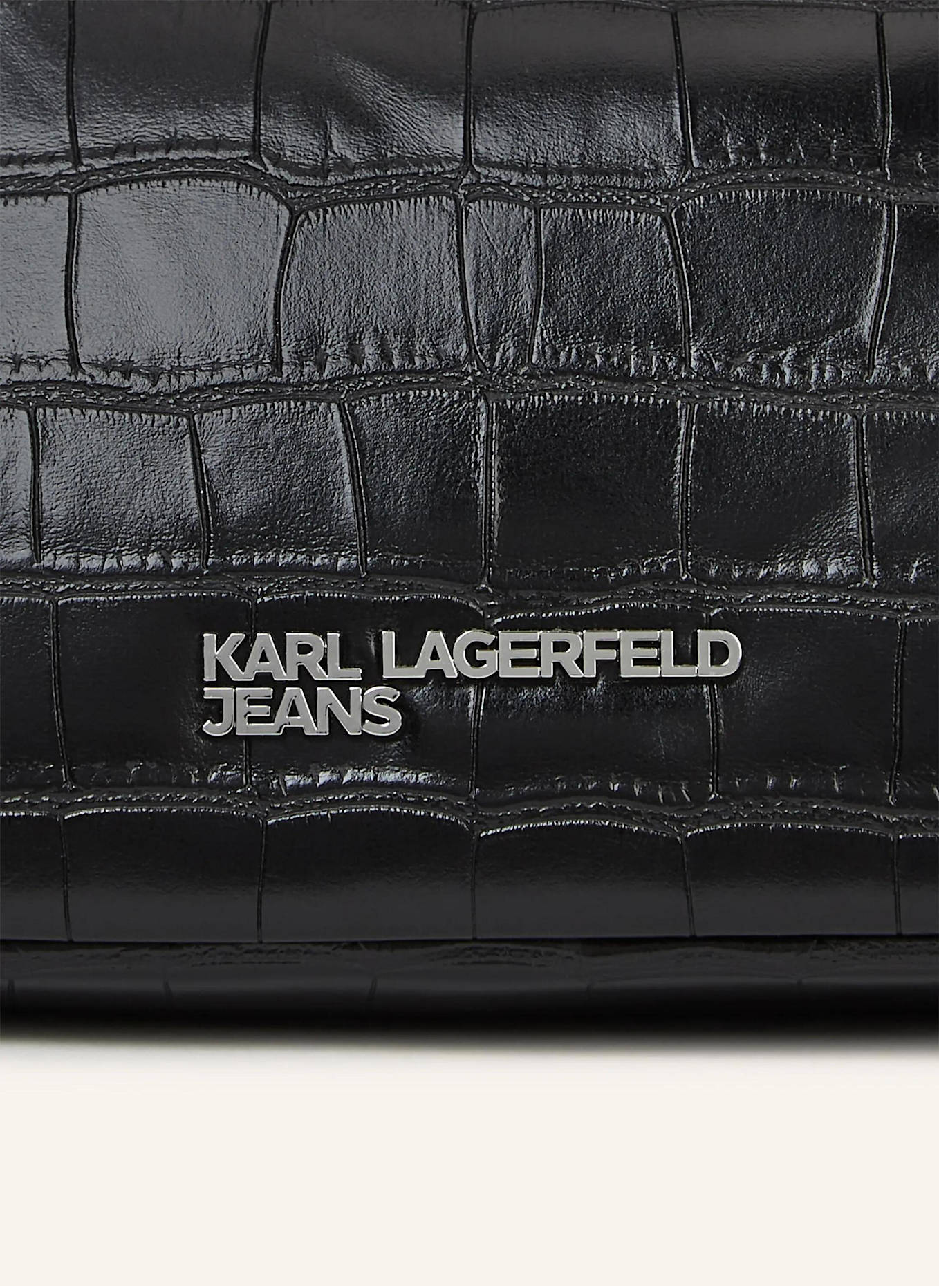 KARL LAGERFELD JEANS Schultertasche: SCHWARZ