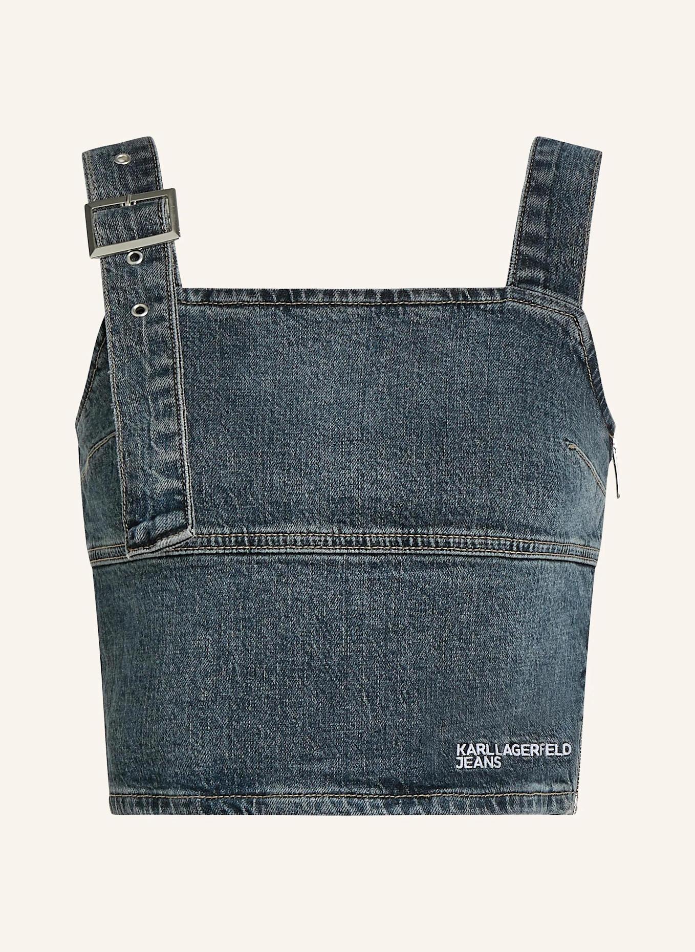 KARL LAGERFELD JEANS Bluse: HELLBLAU