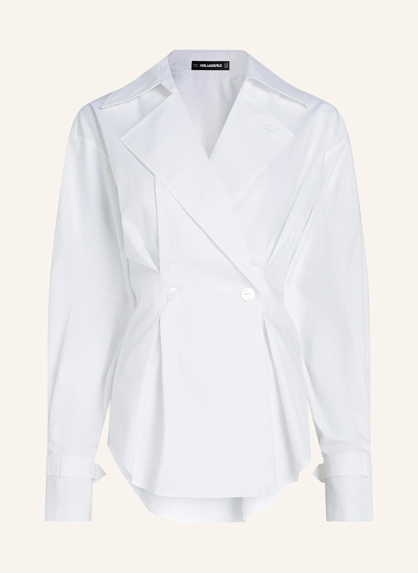 KARL LAGERFELD Bluse: WEISS