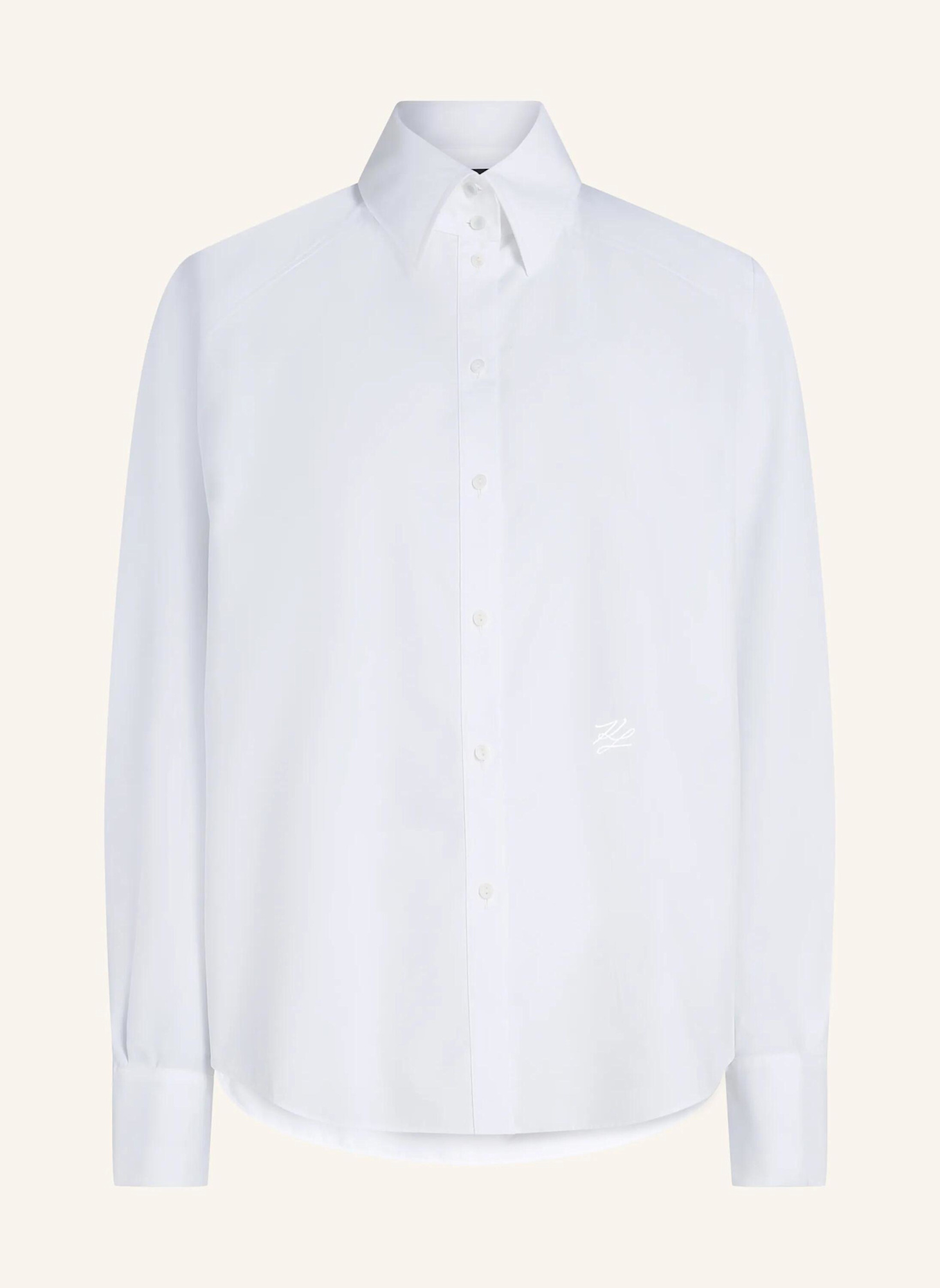 KARL LAGERFELD Bluse: WEISS