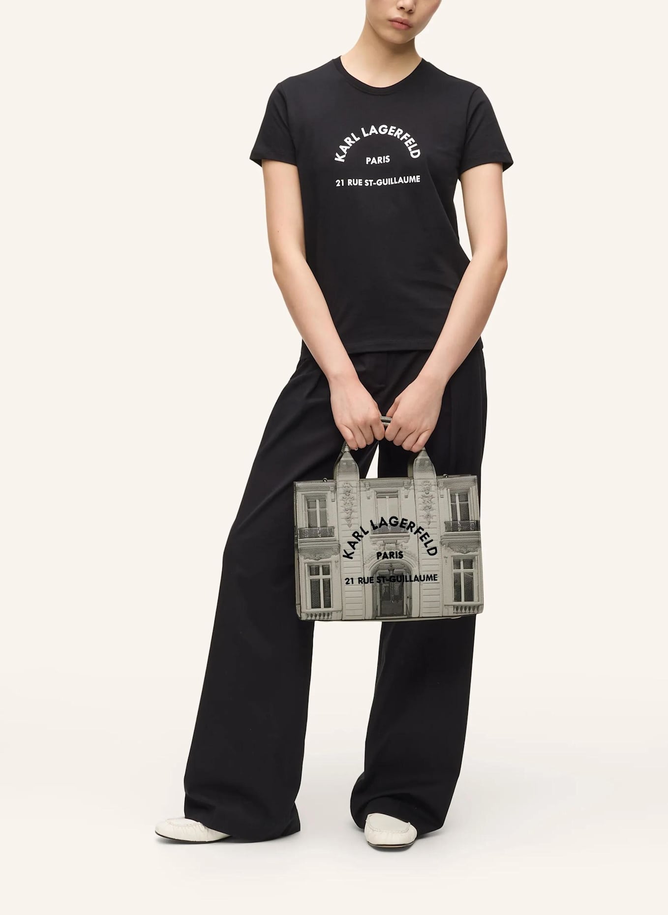 KARL LAGERFELD Handtasche: SCHWARZ