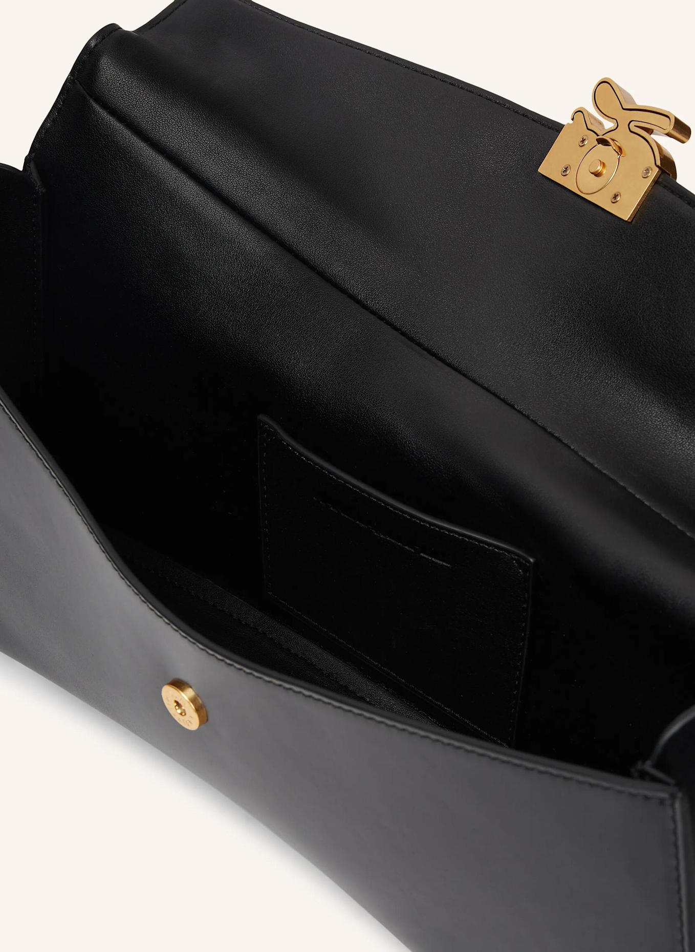 KARL LAGERFELD Schultertasche: SCHWARZ/ GOLD