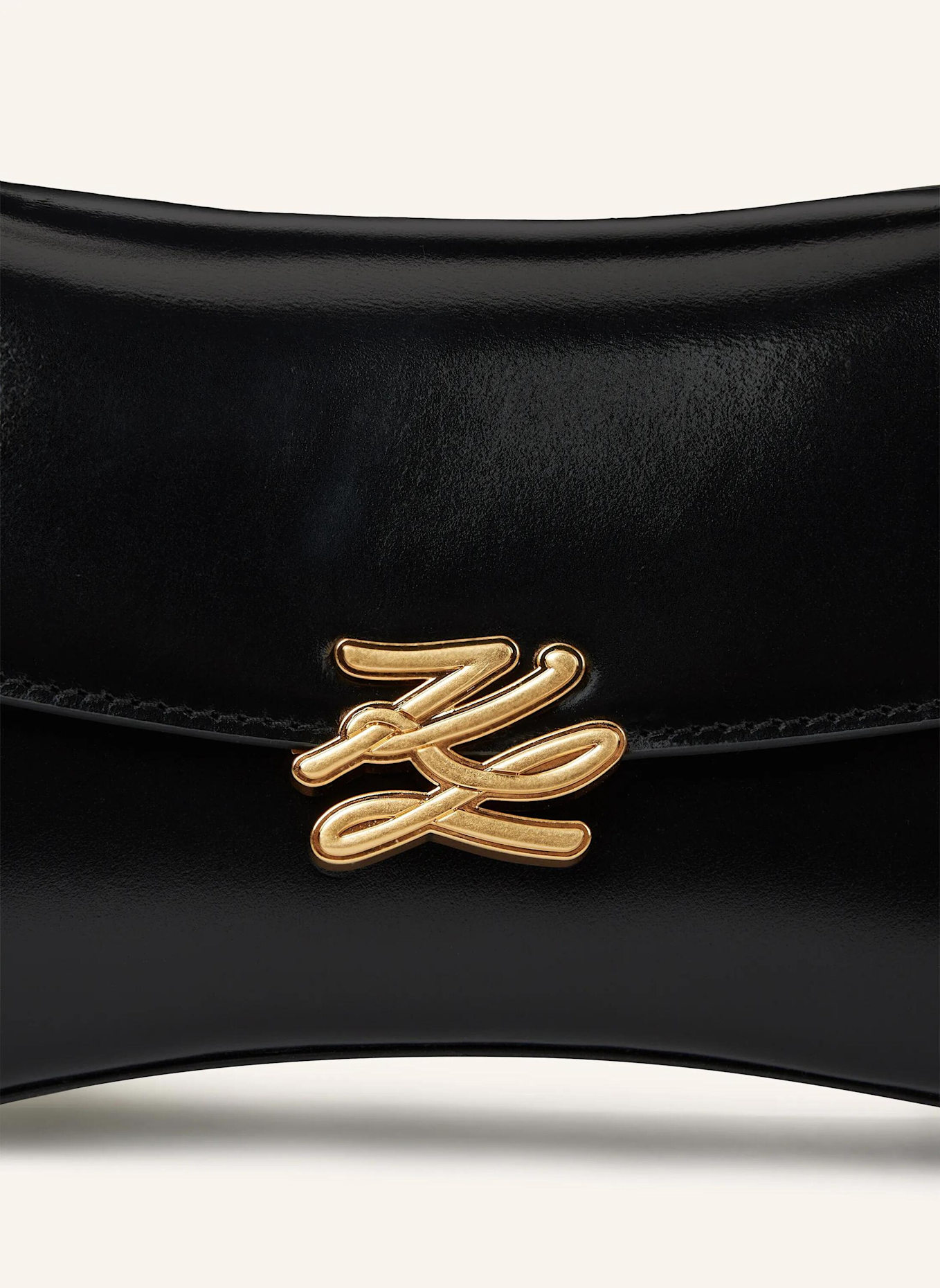 KARL LAGERFELD Tasche: SCHWARZ/ GOLD