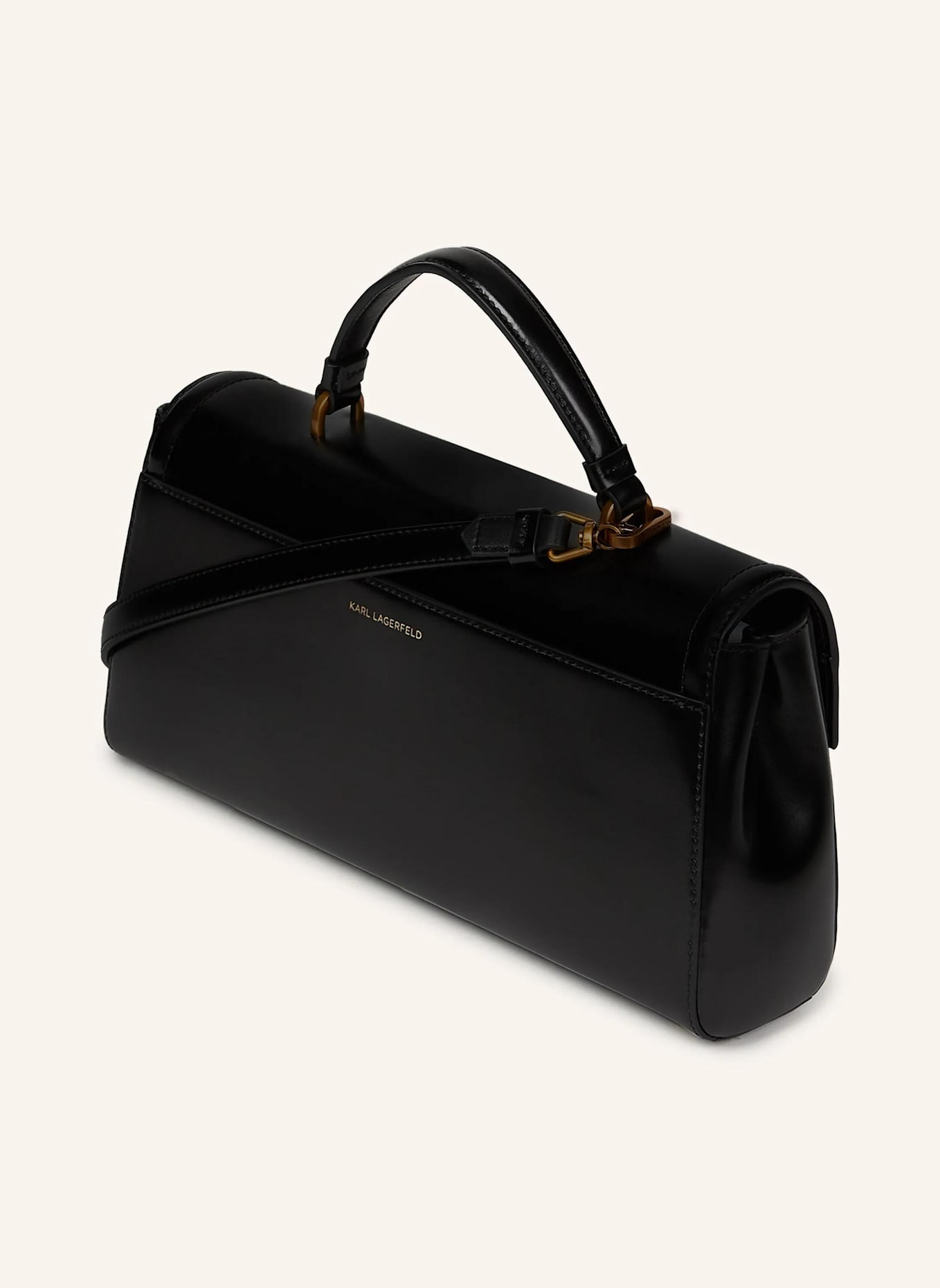 KARL LAGERFELD Tasche: SCHWARZ/ GOLD