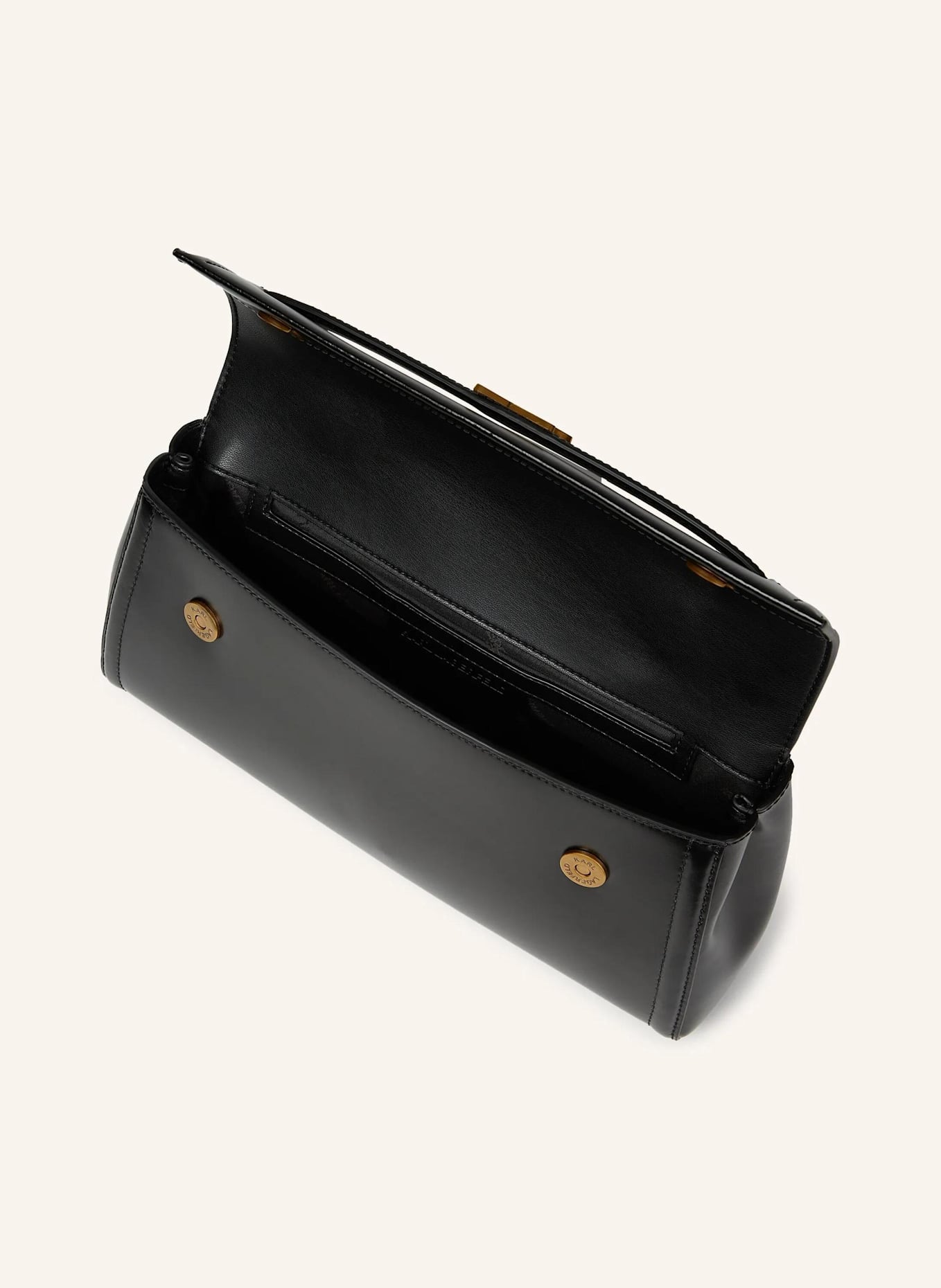 KARL LAGERFELD Tasche: SCHWARZ/ GOLD