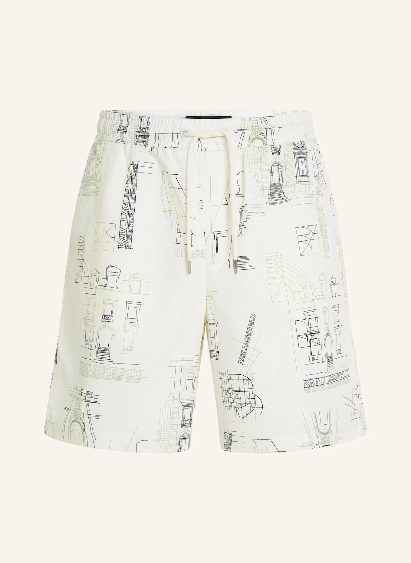 KARL LAGERFELD Shorts: BEIGE