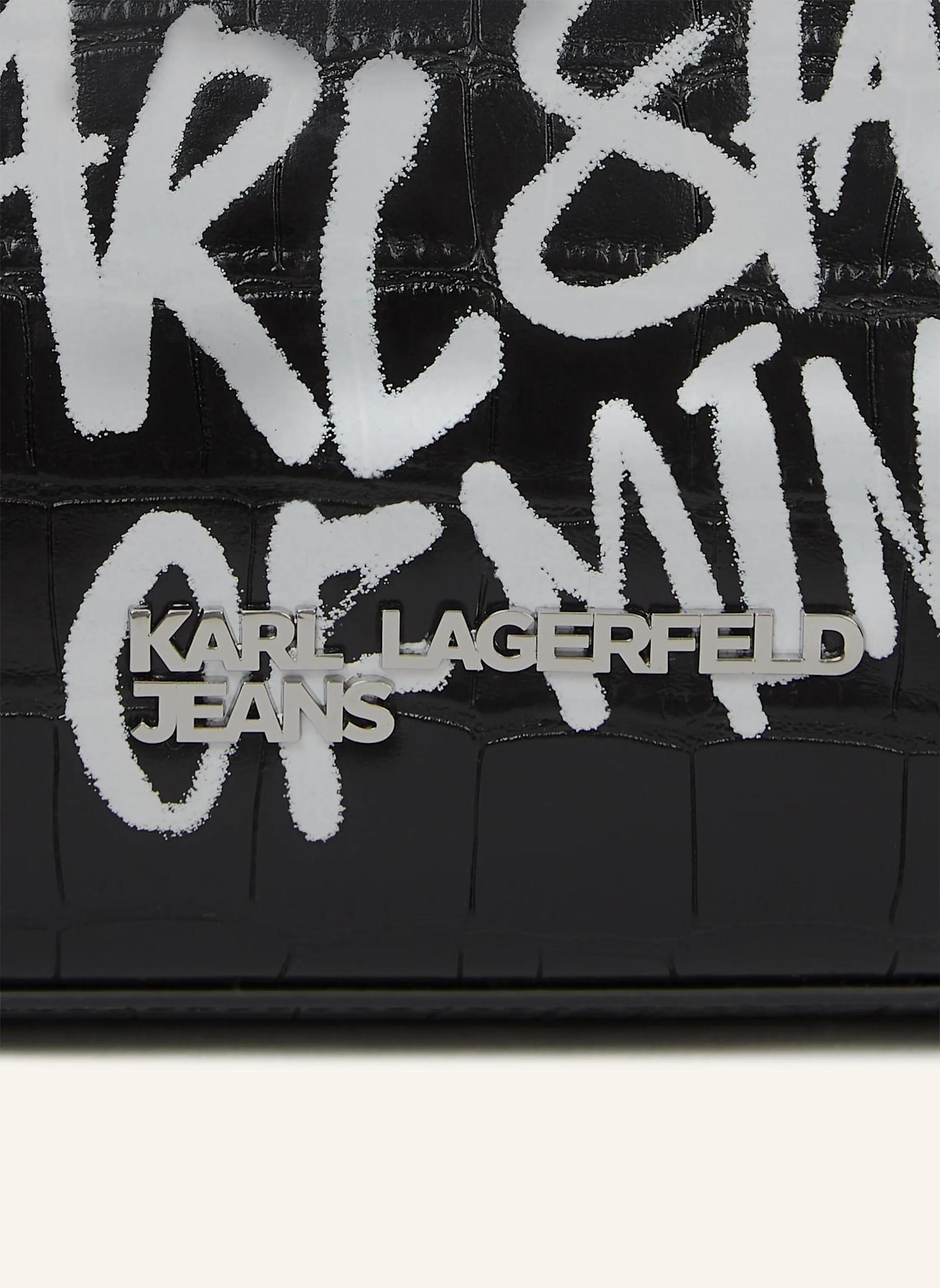 KARL LAGERFELD JEANS Schultertasche: SCHWARZ
