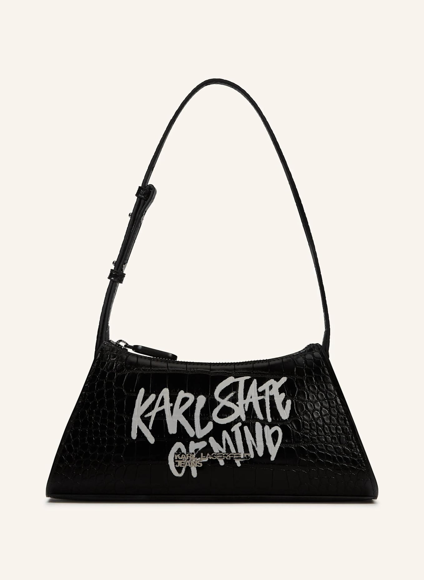 KARL LAGERFELD JEANS Schultertasche: SCHWARZ