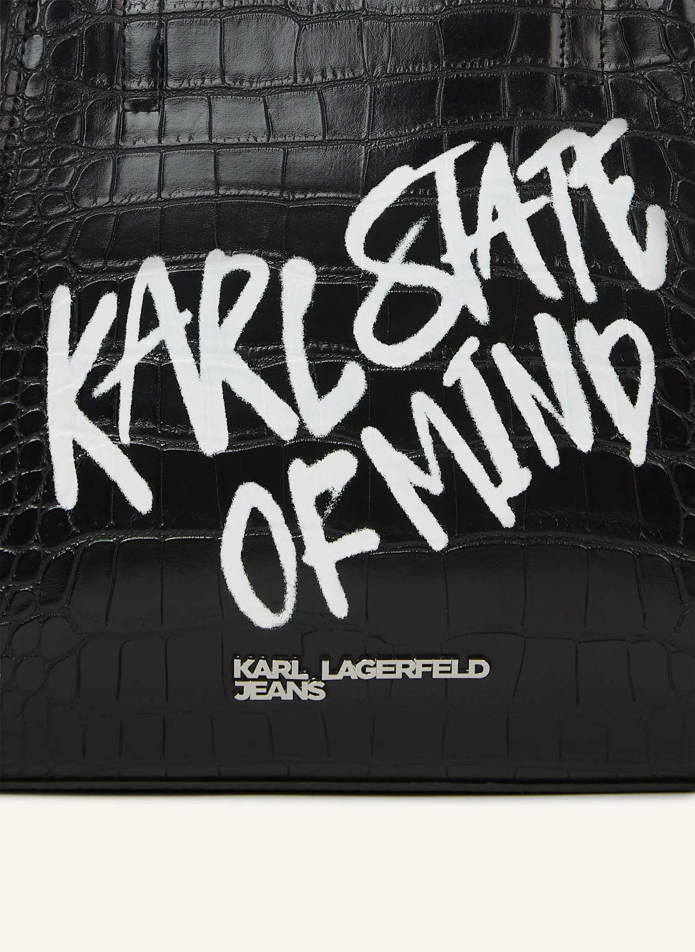 KARL LAGERFELD JEANS Handtasche: SCHWARZ