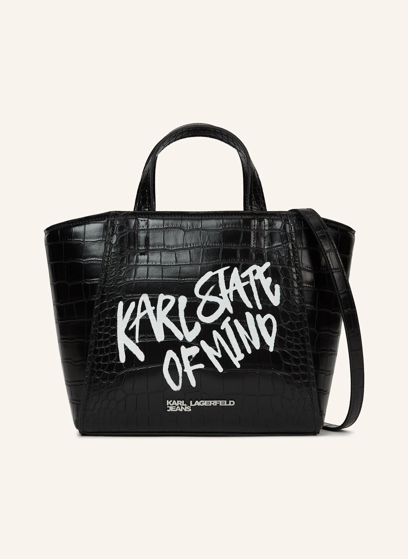 KARL LAGERFELD JEANS Handtasche: SCHWARZ