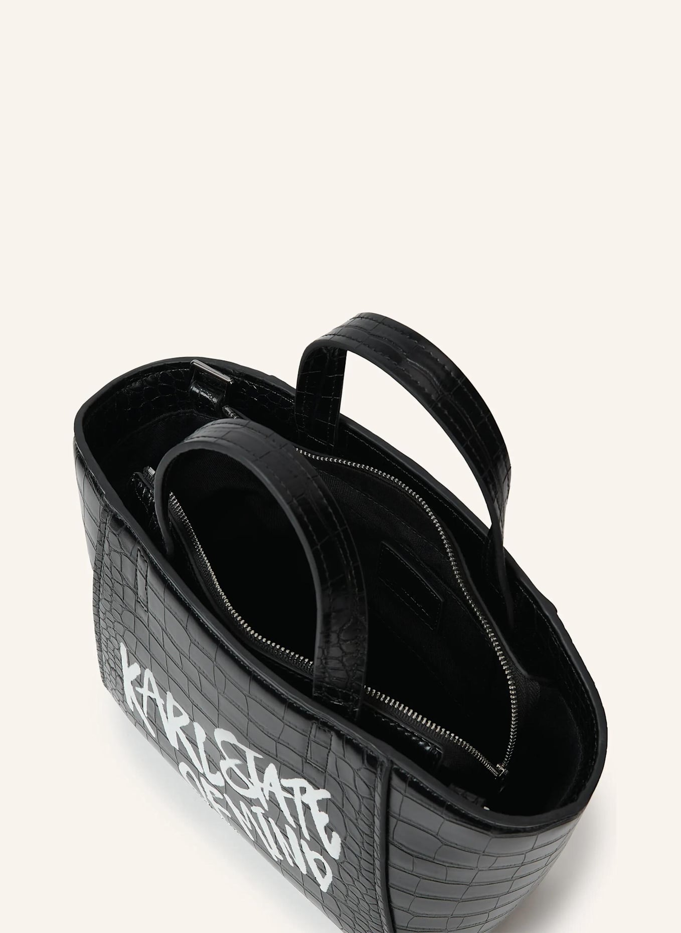 KARL LAGERFELD JEANS Handtasche: SCHWARZ