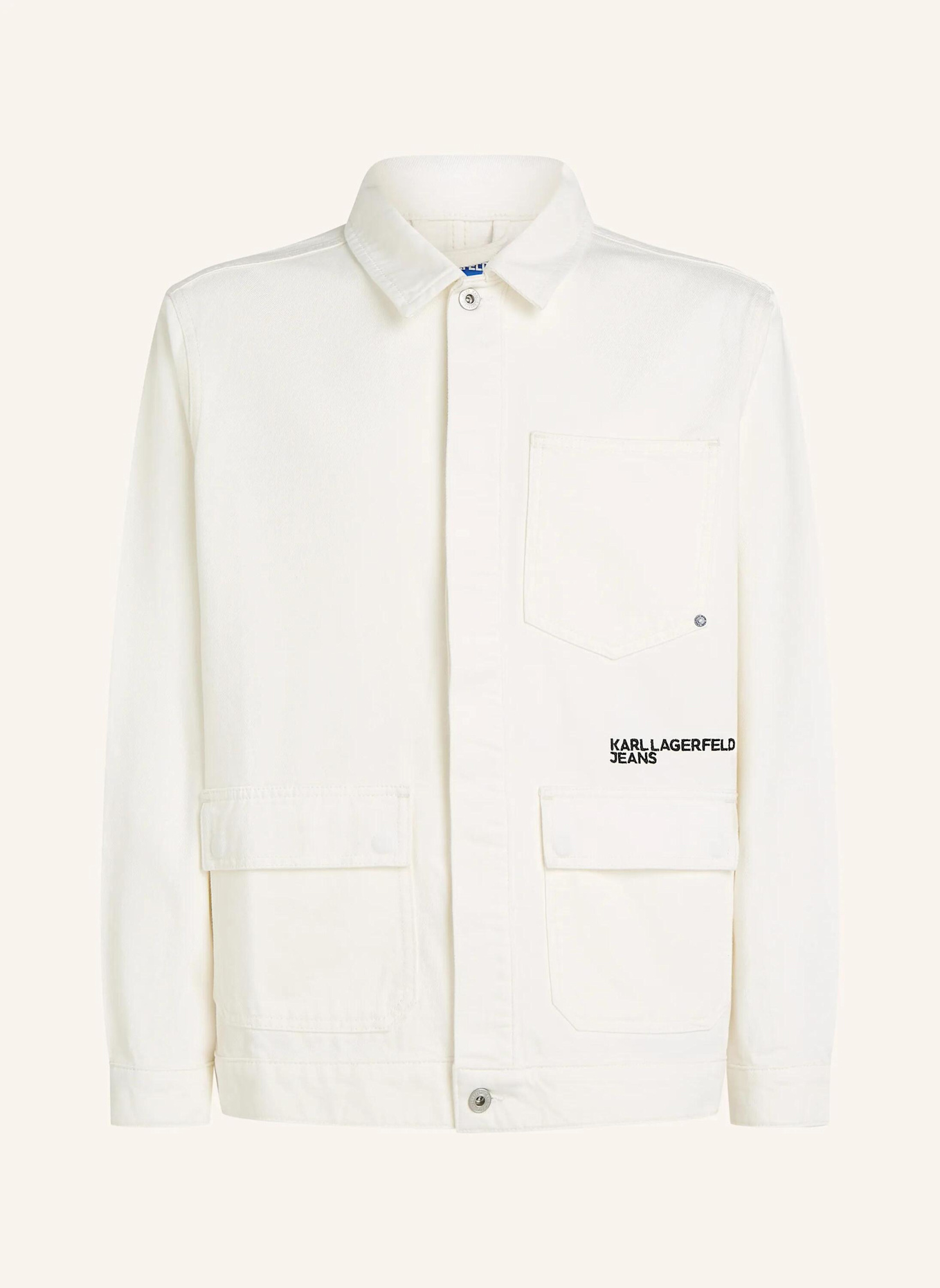 KARL LAGERFELD JEANS Jacke: WEISS