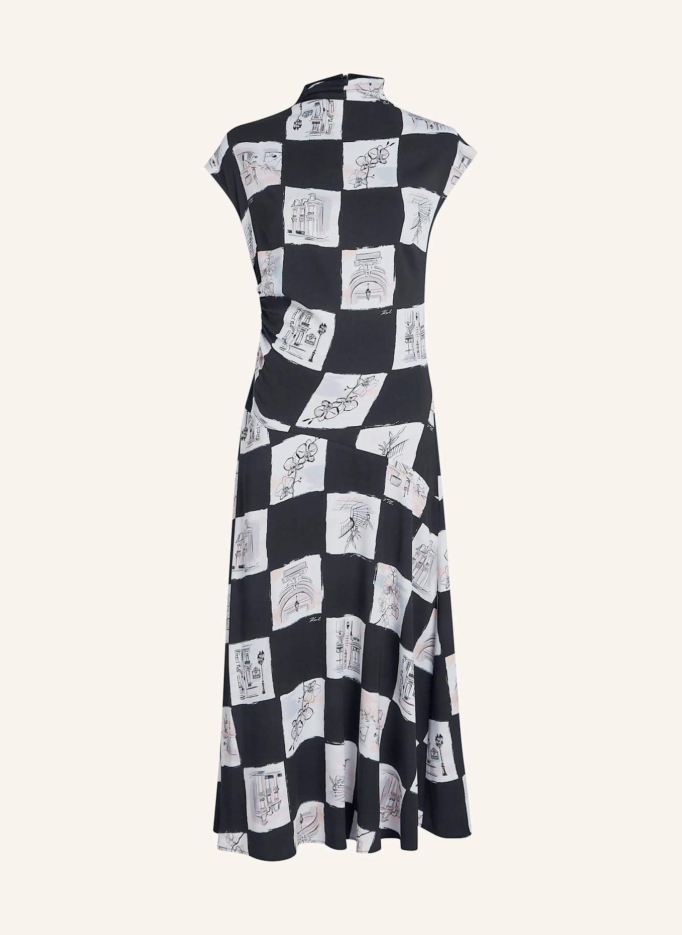KARL LAGERFELD Kleid: SCHWARZ