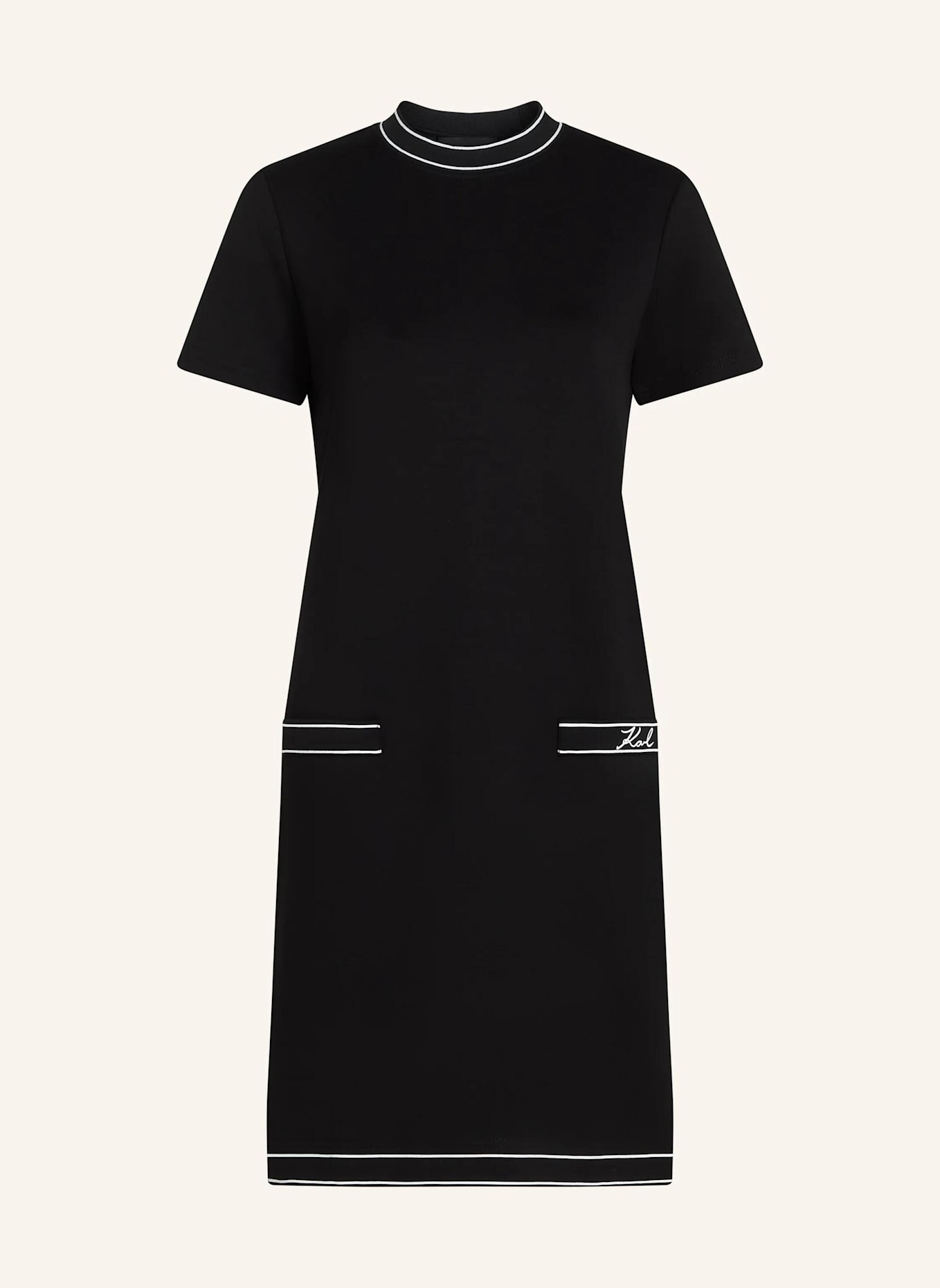 KARL LAGERFELD Kleid: SCHWARZ