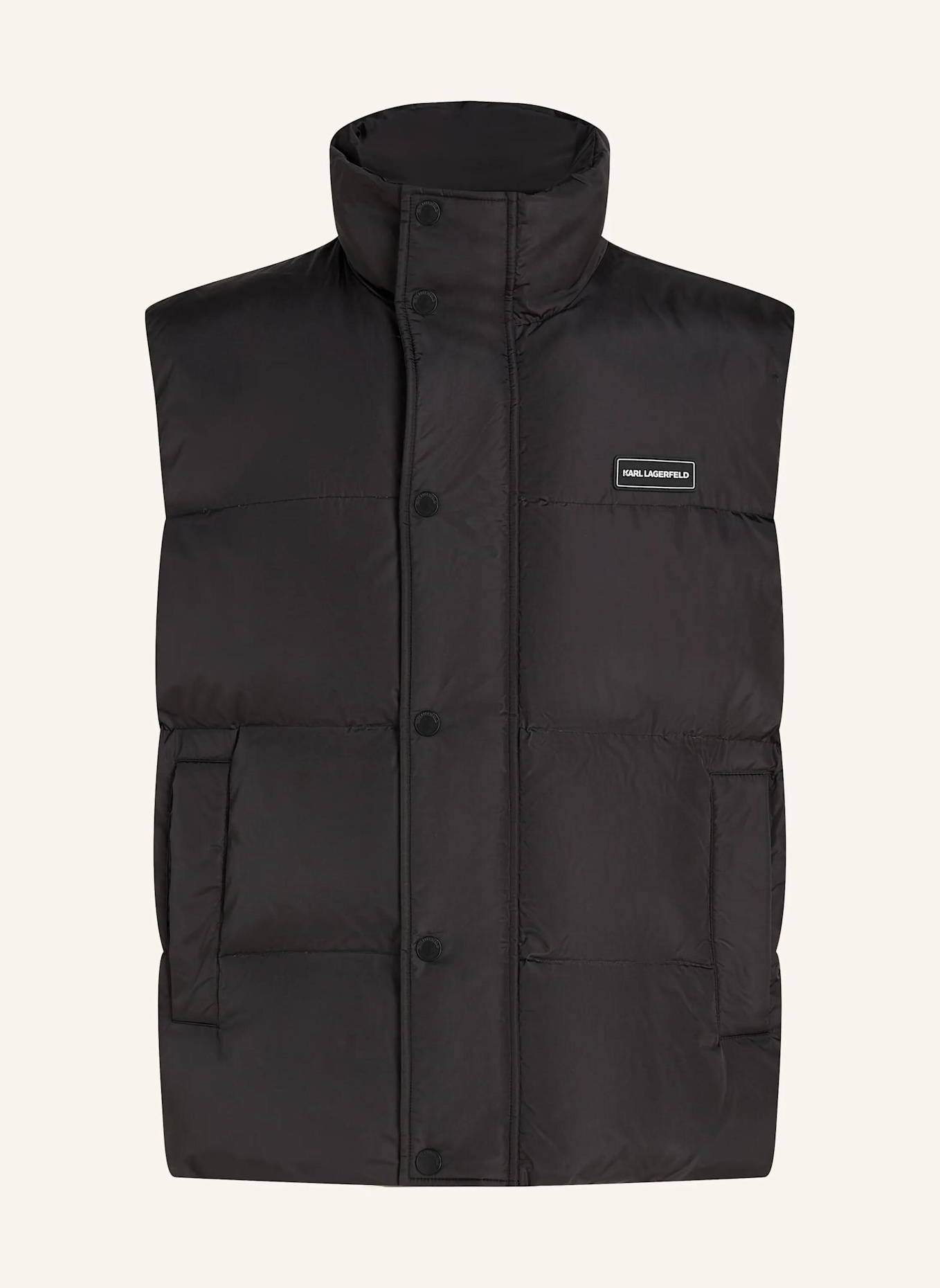 KARL LAGERFELD Weste: SCHWARZ