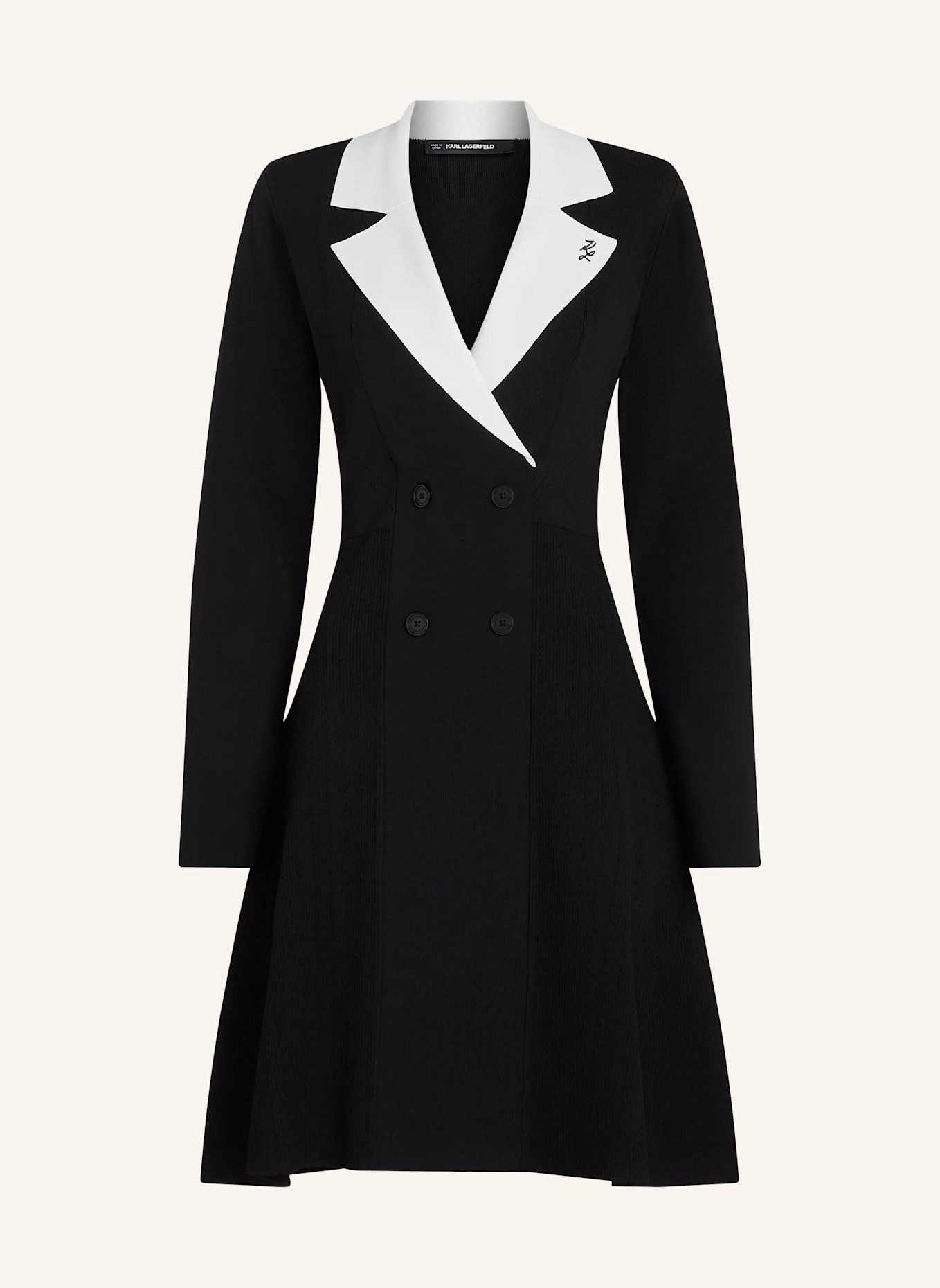 KARL LAGERFELD Kleid: SCHWARZ