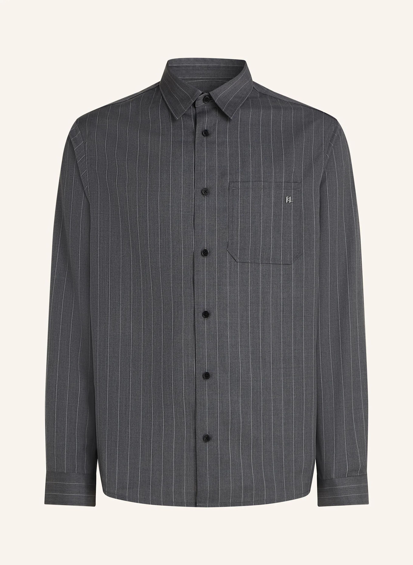 KARL LAGERFELD Hemd: GRAU