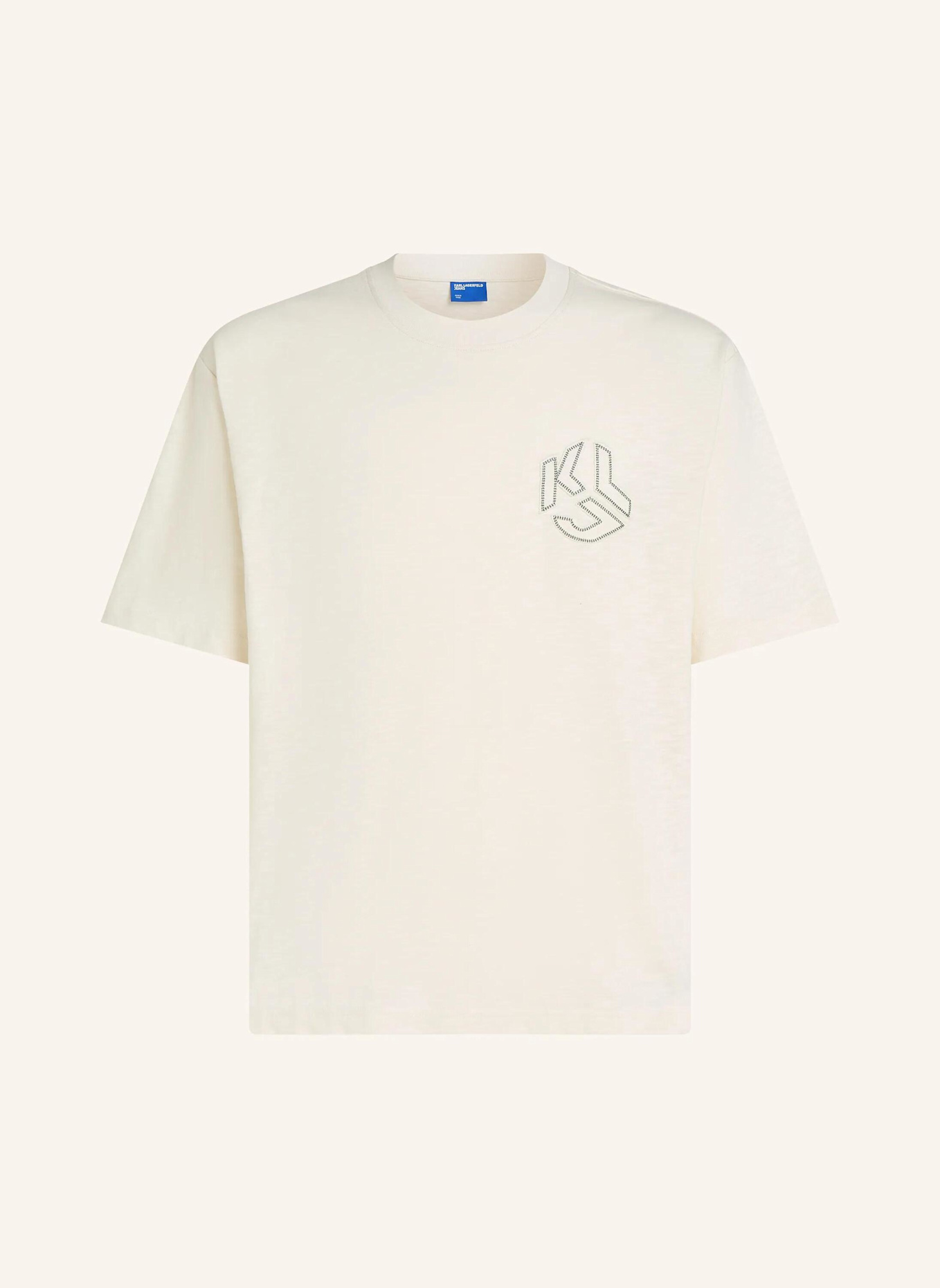 KARL LAGERFELD JEANS T-shirt: BEIGE