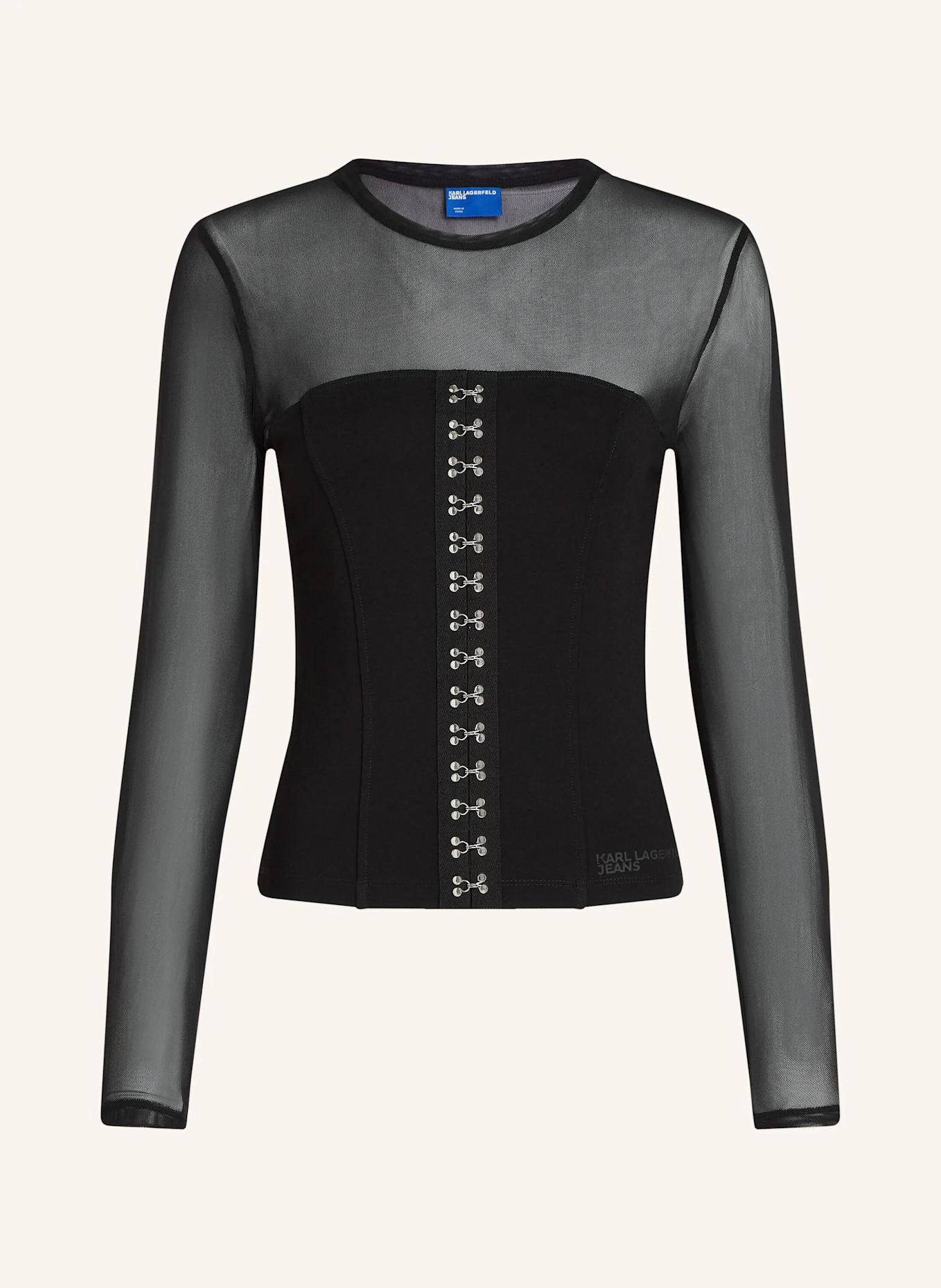KARL LAGERFELD JEANS Top: SCHWARZ