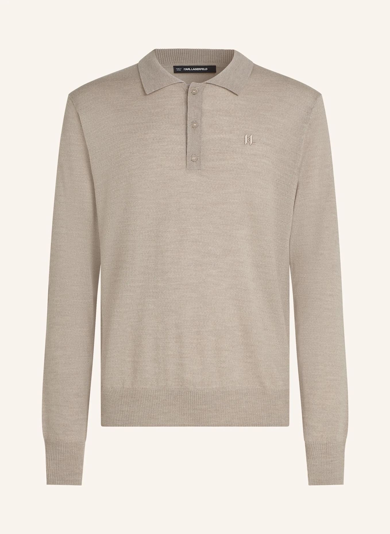 KARL LAGERFELD Poloshirt: GELB