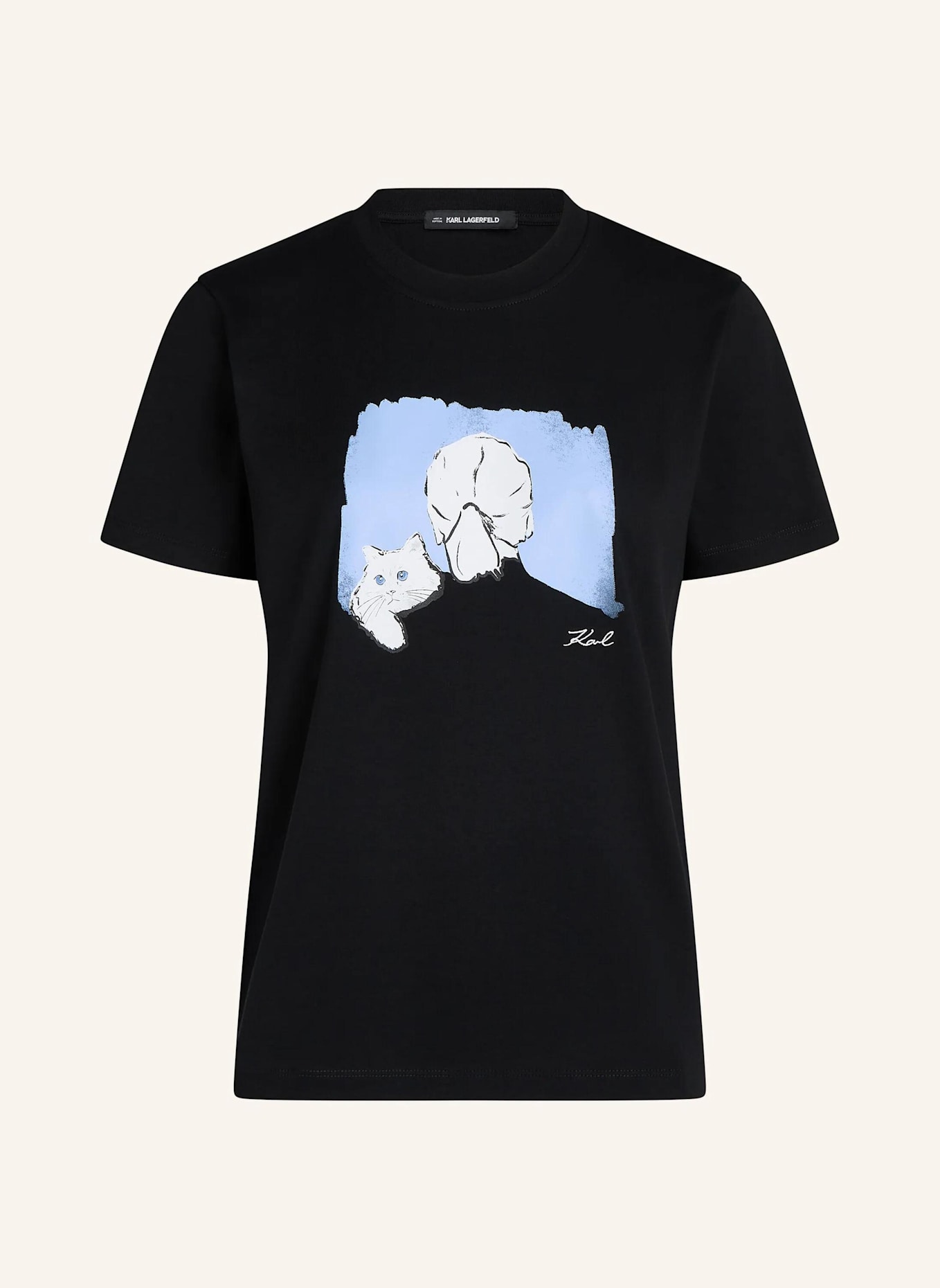 KARL LAGERFELD T-shirt: SCHWARZ