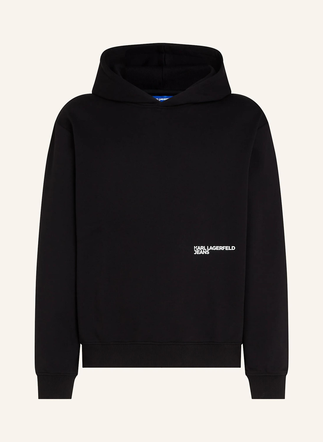 KARL LAGERFELD JEANS Hoodie: SCHWARZ