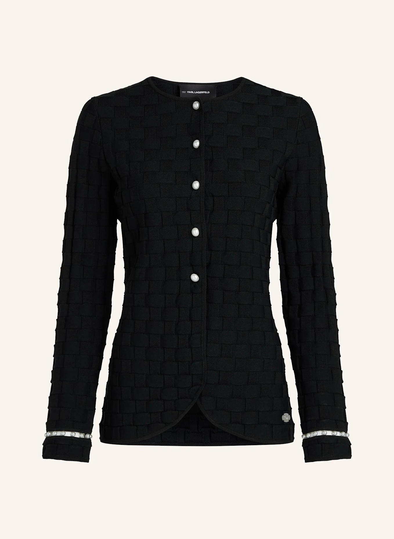 KARL LAGERFELD Top: SCHWARZ