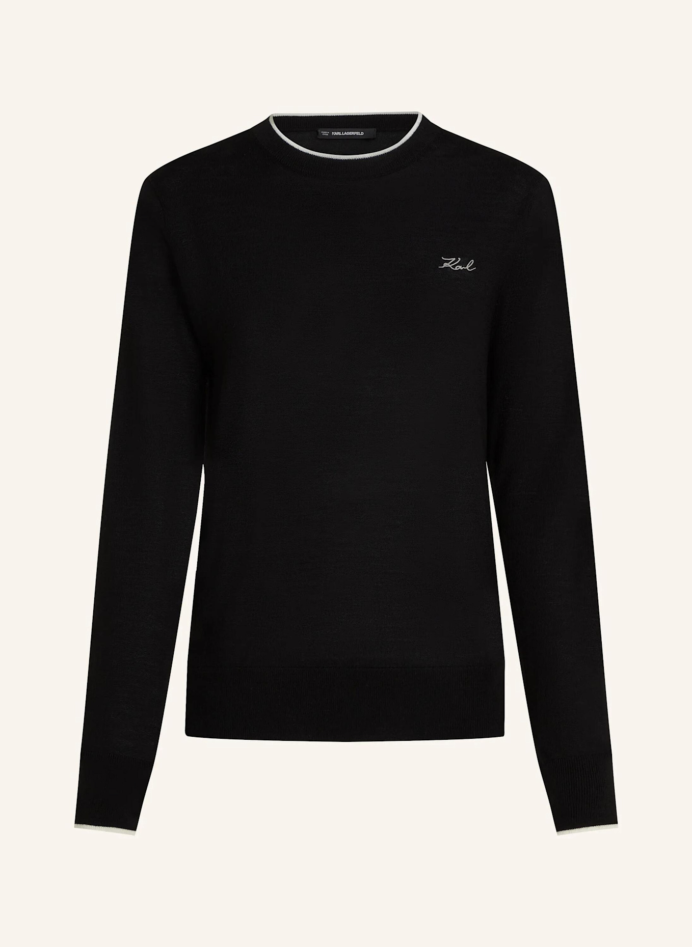 KARL LAGERFELD Sweatshirt: SCHWARZ