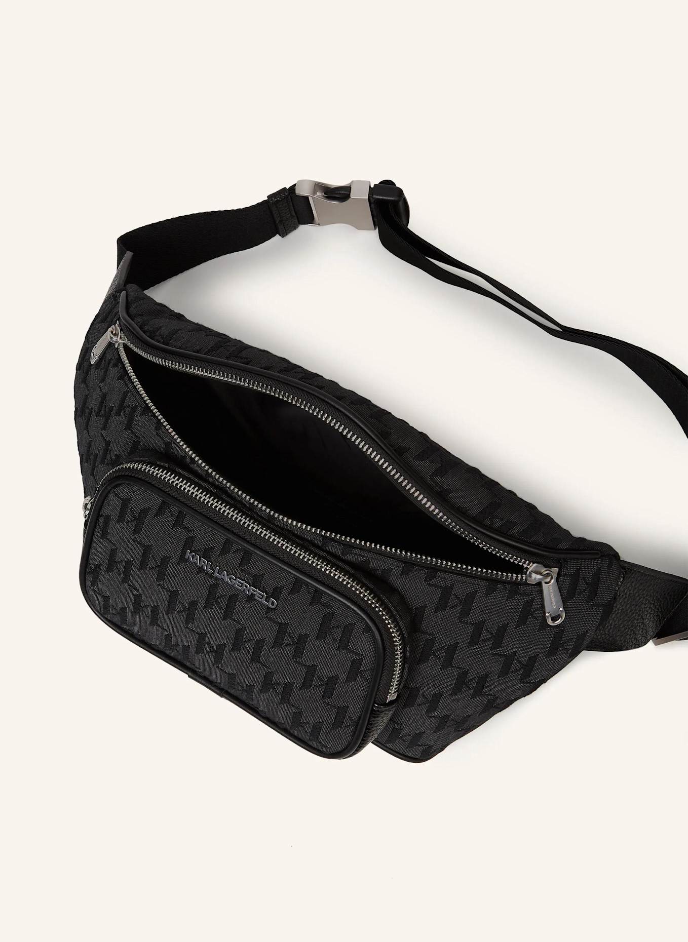 KARL LAGERFELD Gürteltasche: SCHWARZ