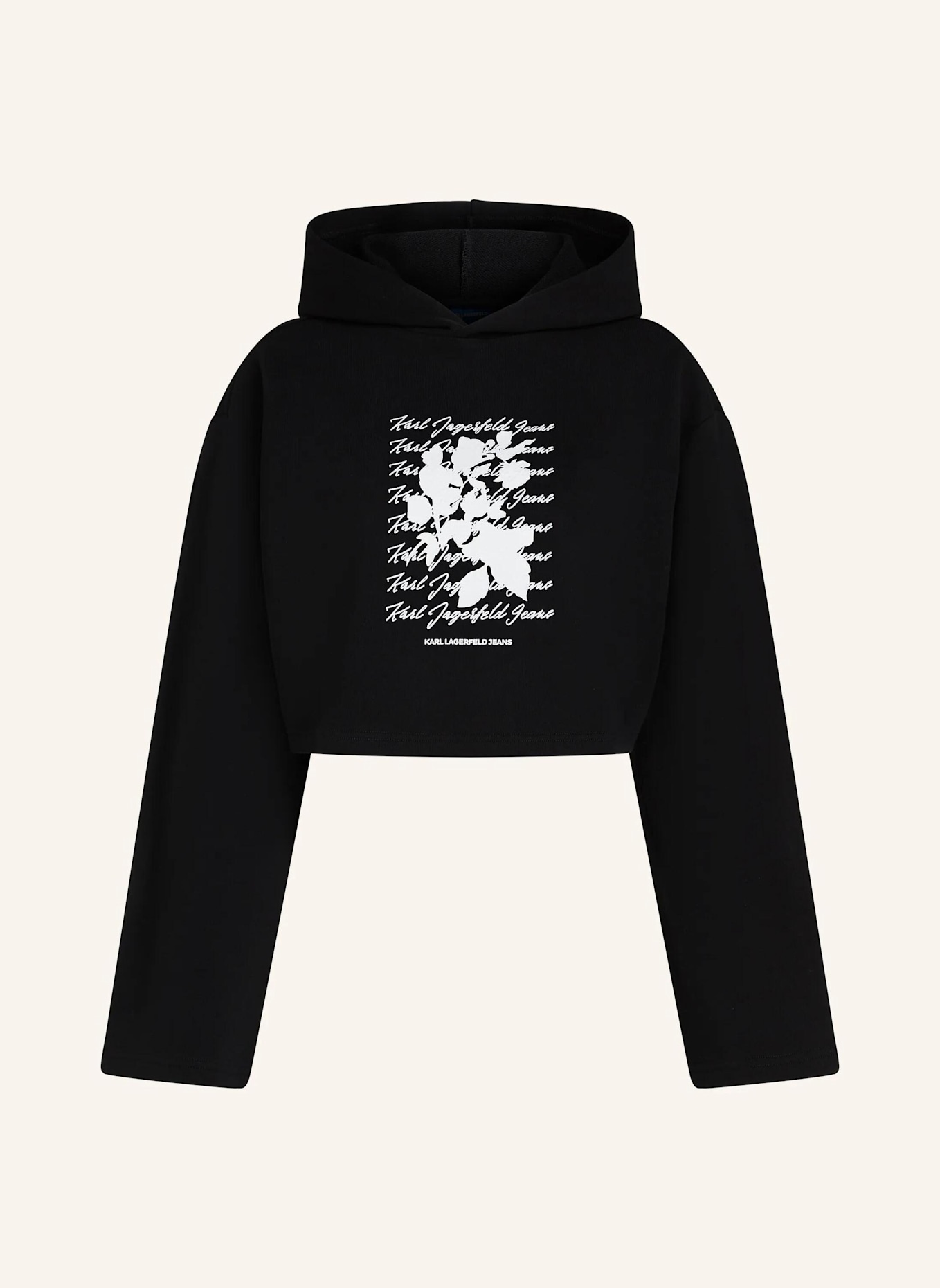 KARL LAGERFELD JEANS Hoodie: SCHWARZ