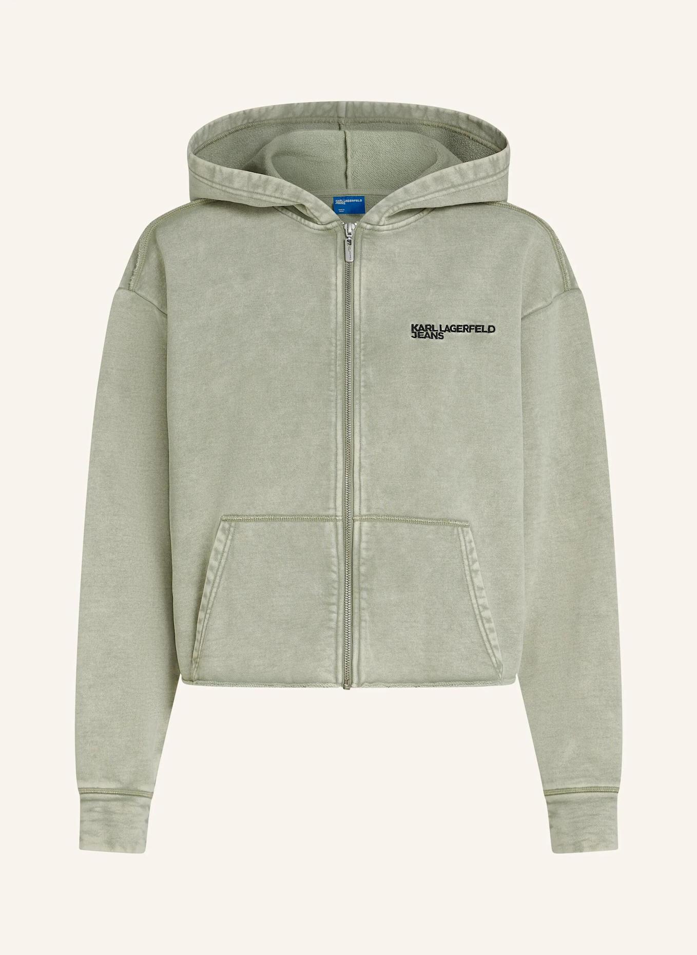 KARL LAGERFELD JEANS Hoodie: HELLGRÜN