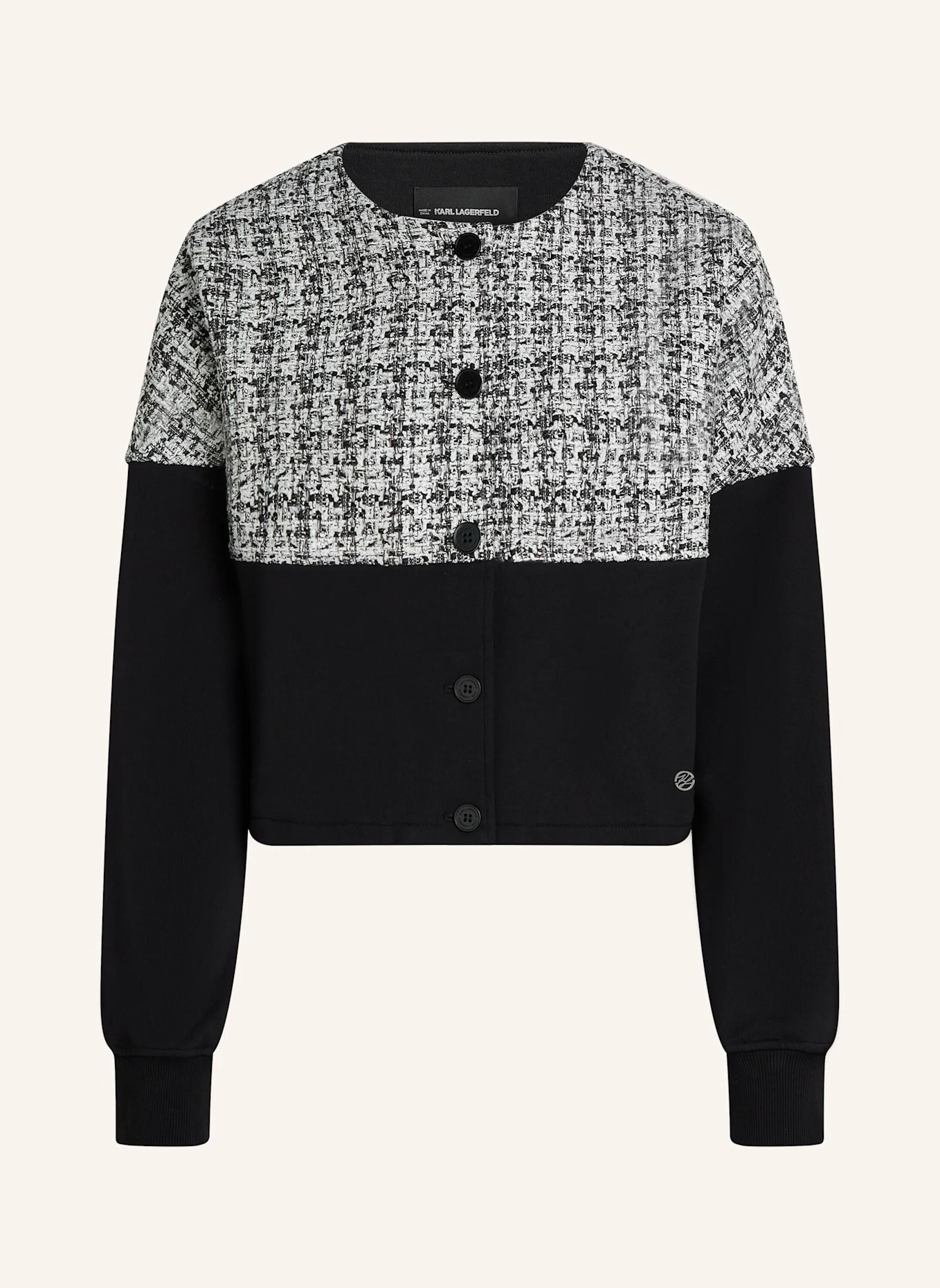 KARL LAGERFELD Sweatshirt: SCHWARZ