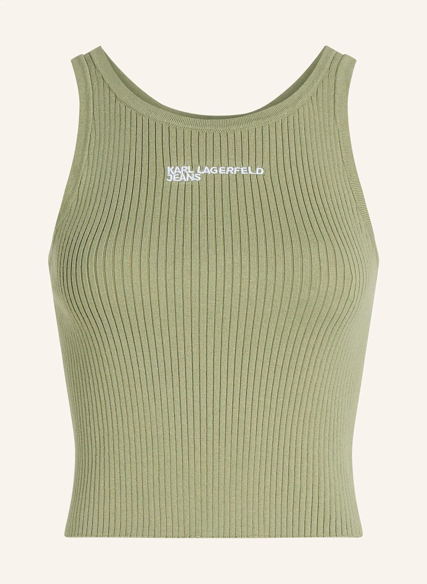 KARL LAGERFELD JEANS Top: HELLGRÜN