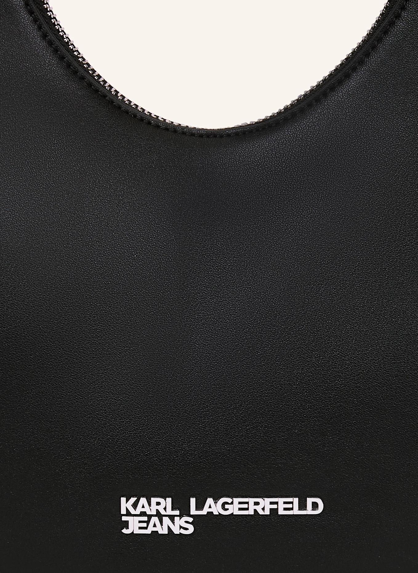KARL LAGERFELD JEANS Hobo-Bag: SCHWARZ