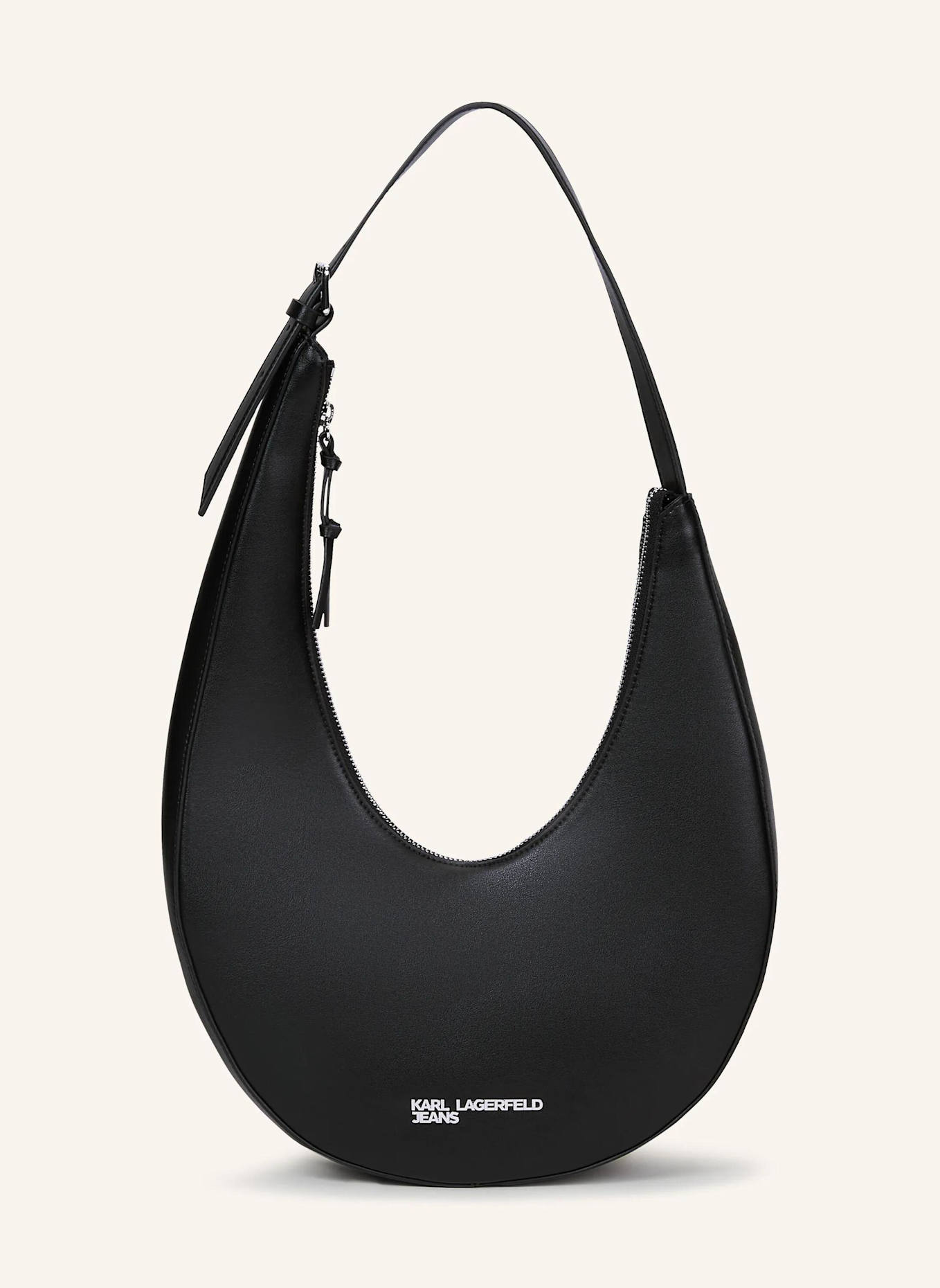 KARL LAGERFELD JEANS Hobo-Bag: SCHWARZ