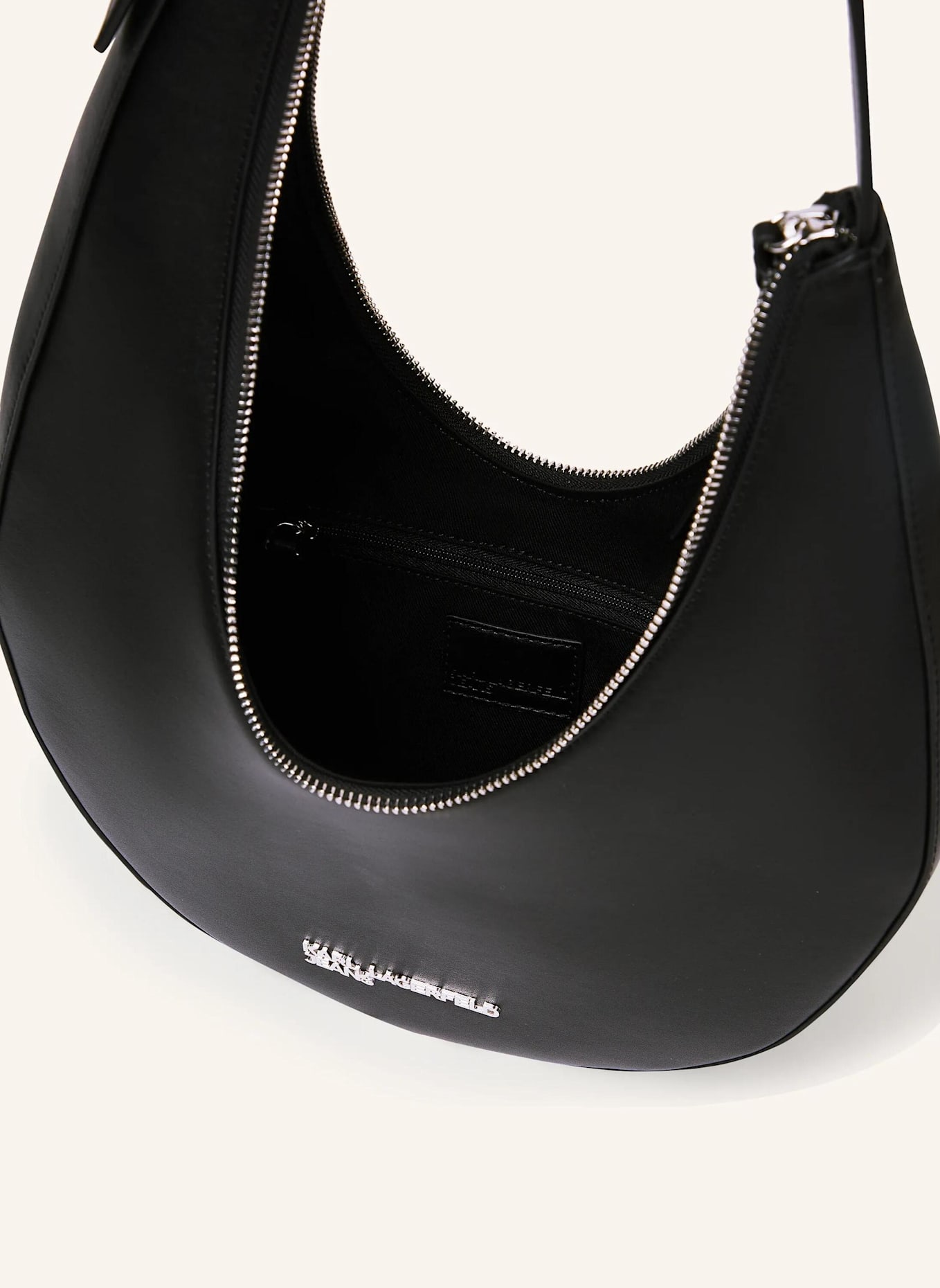 KARL LAGERFELD JEANS Hobo-Bag: SCHWARZ