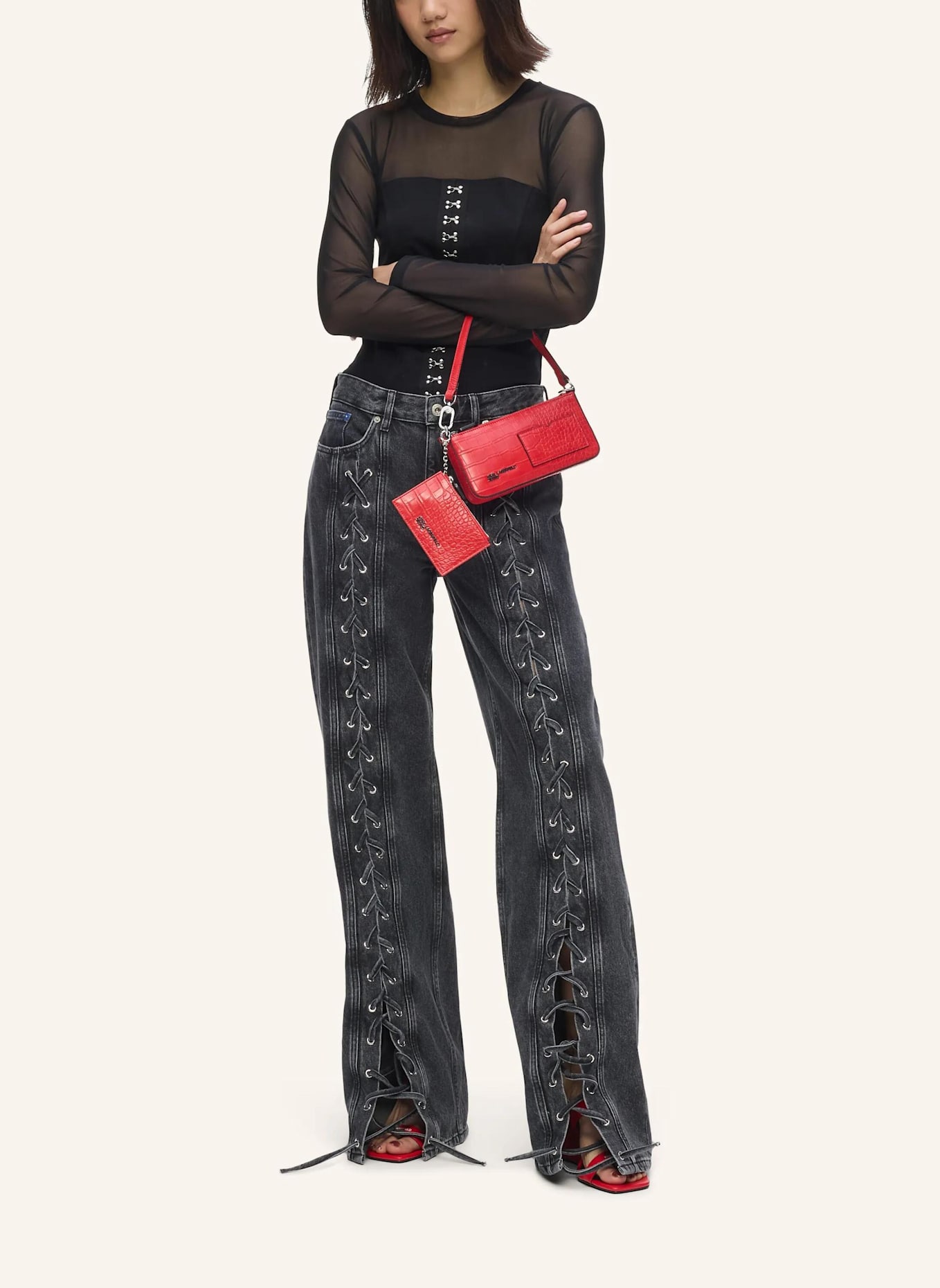 KARL LAGERFELD JEANS Jeans: SCHWARZ