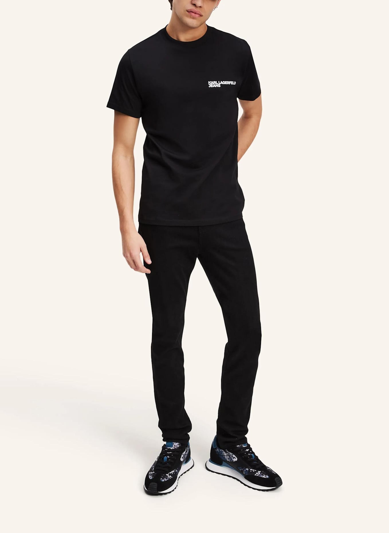 KARL LAGERFELD JEANS T-shirt: SCHWARZ