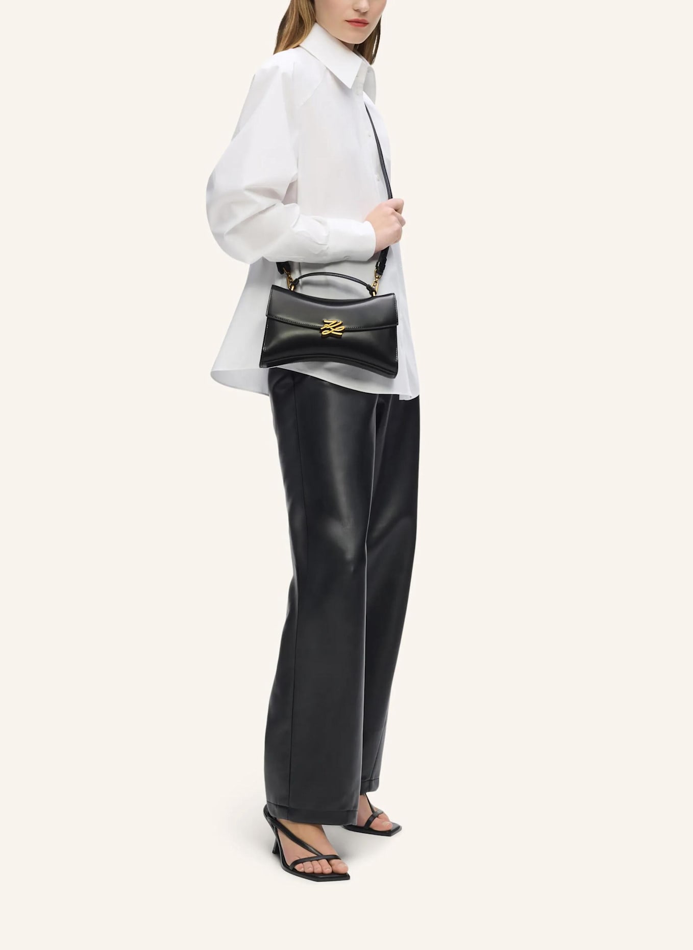 KARL LAGERFELD Tasche: SCHWARZ/ GOLD