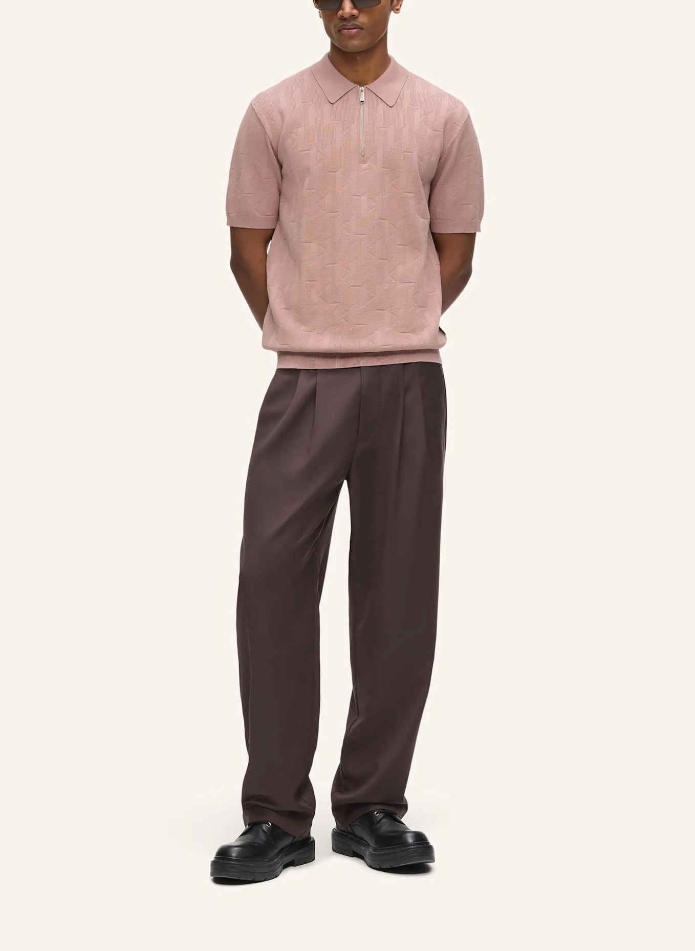 KARL LAGERFELD Poloshirt: PINK