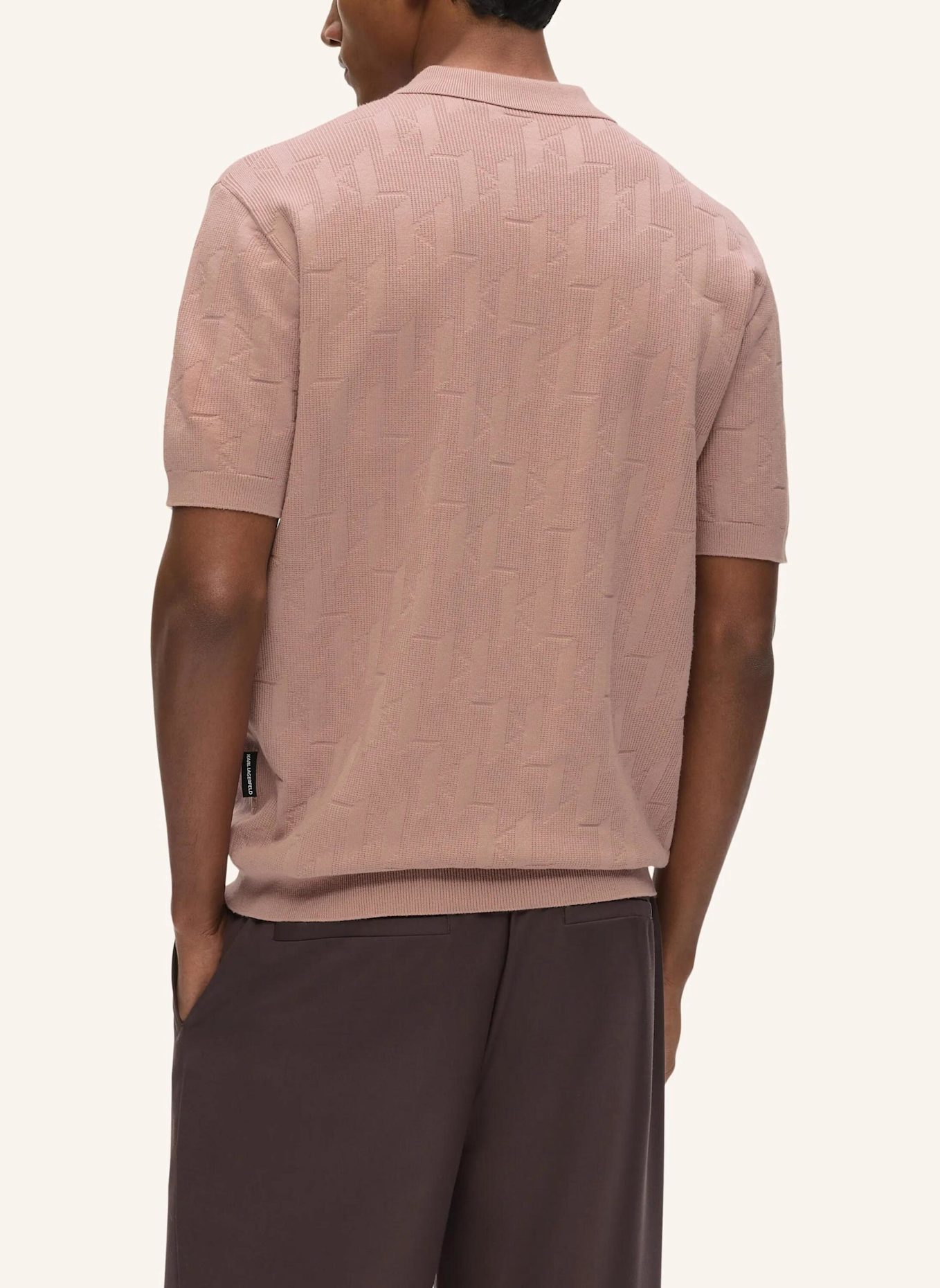 KARL LAGERFELD Poloshirt: PINK