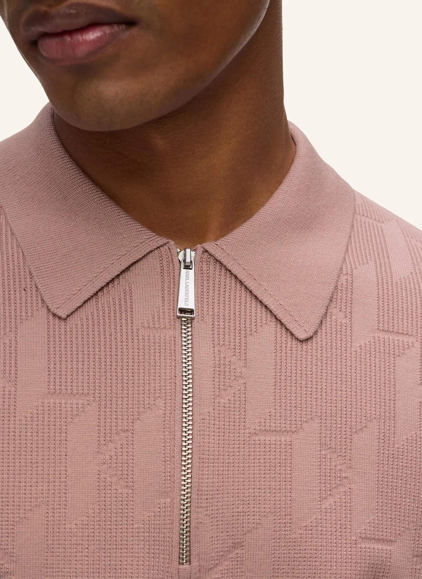 KARL LAGERFELD Poloshirt: PINK