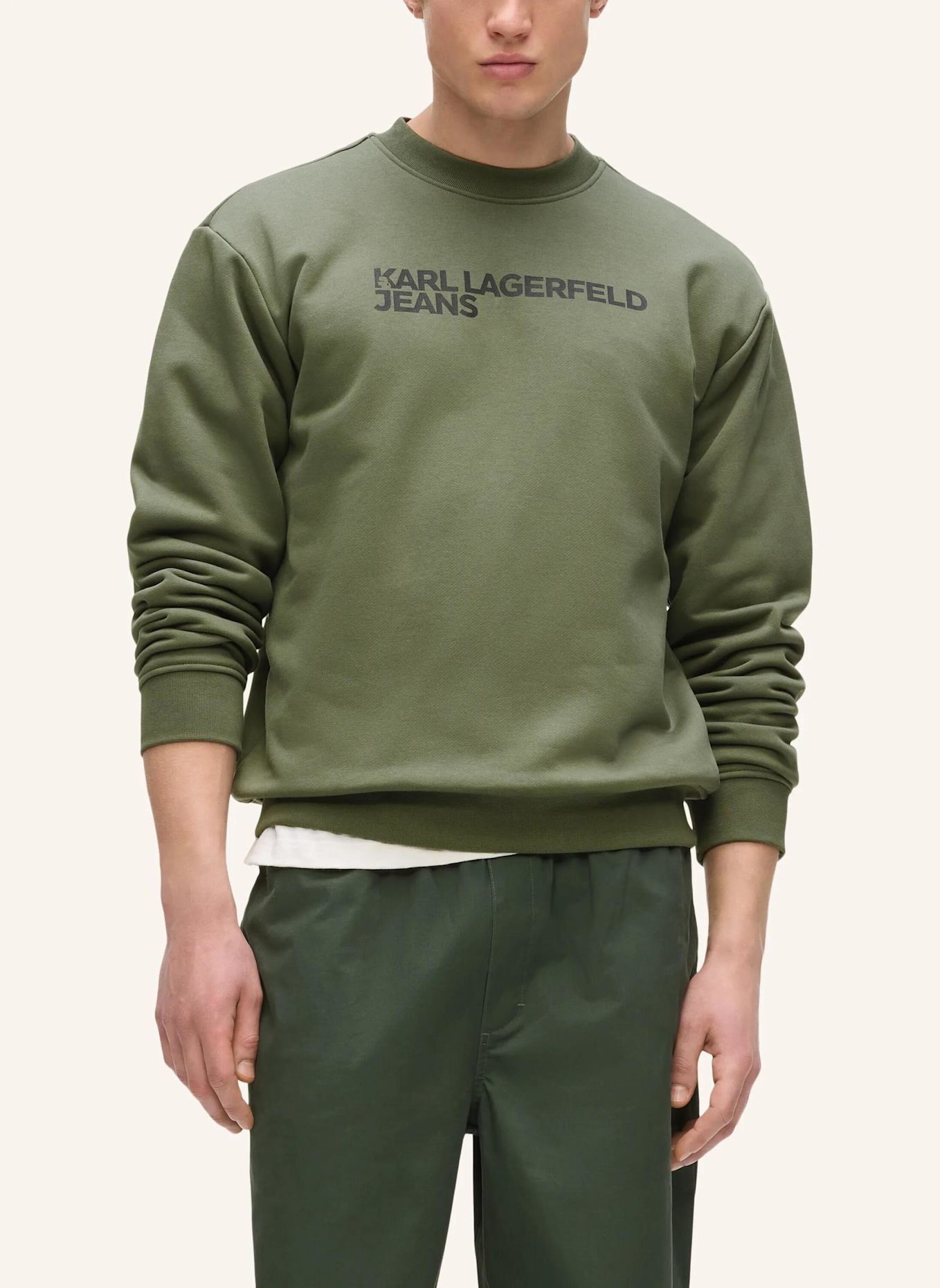 KARL LAGERFELD JEANS Sweatshirt: KHAKI