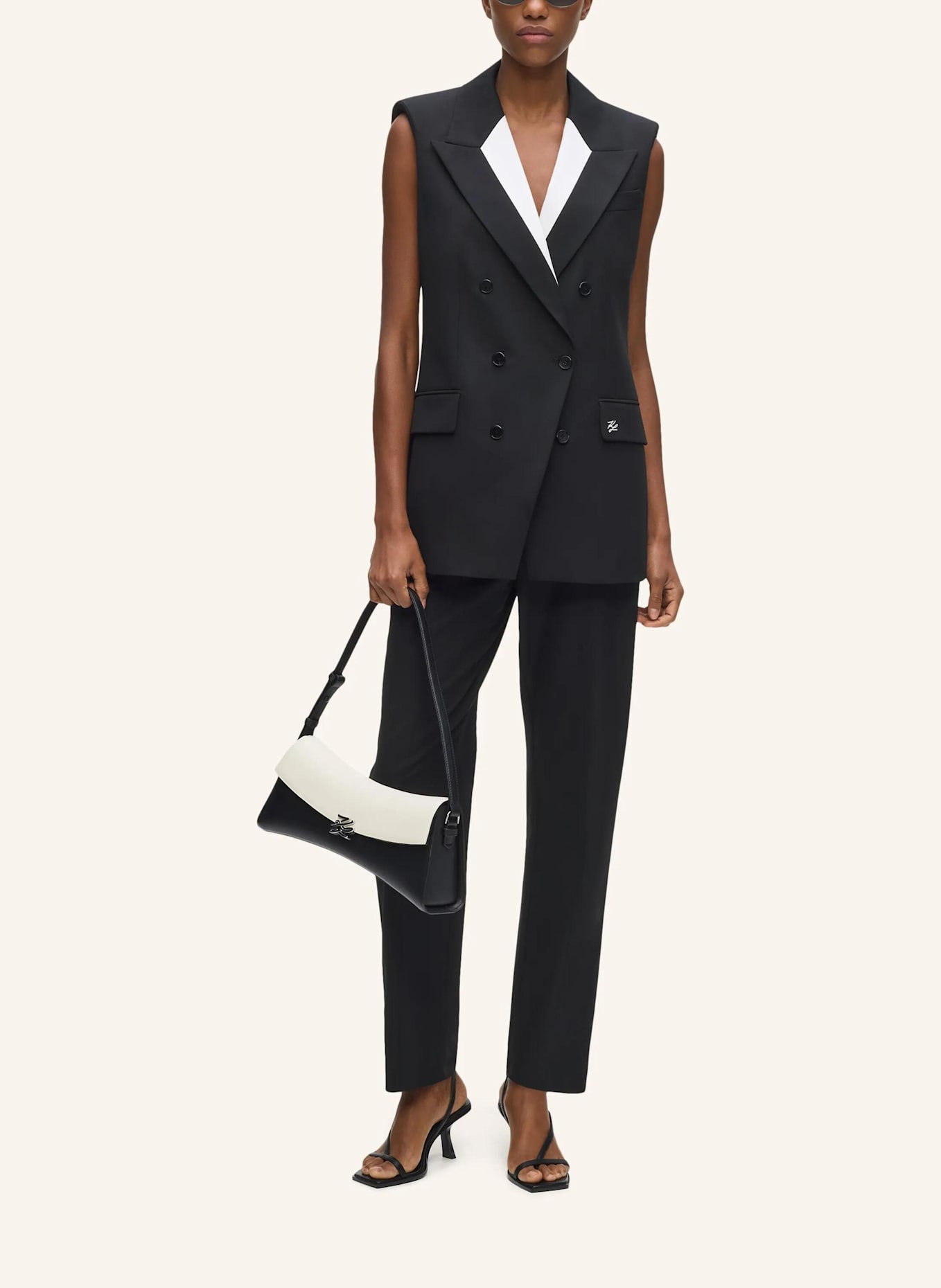 KARL LAGERFELD Hose: SCHWARZ