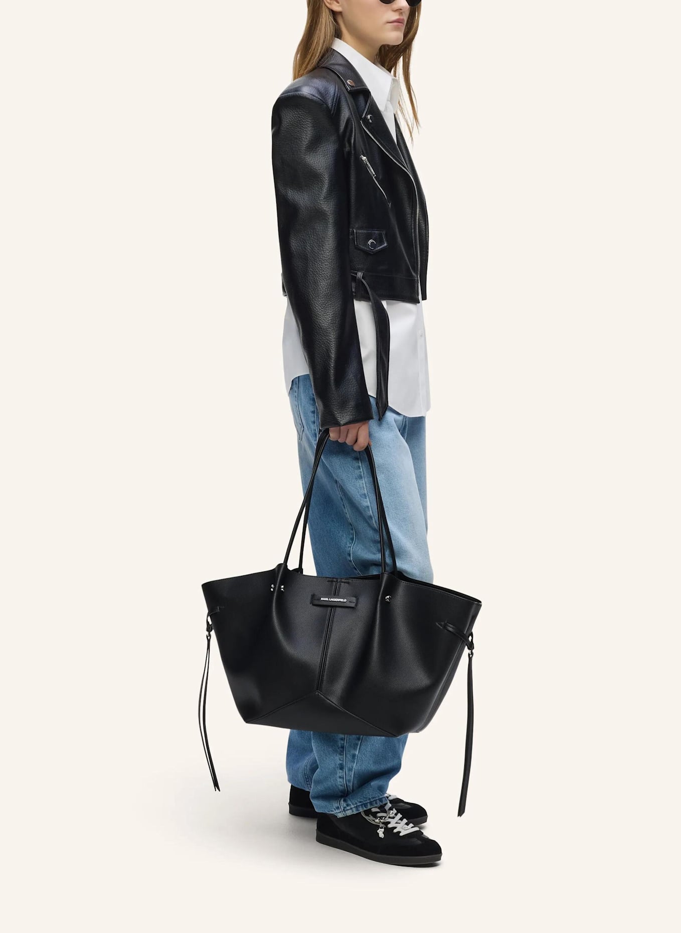 KARL LAGERFELD Handtasche: SCHWARZ