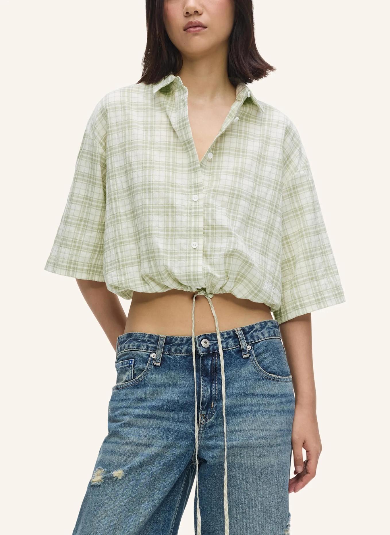 KARL LAGERFELD JEANS Bluse: HELLGRÜN