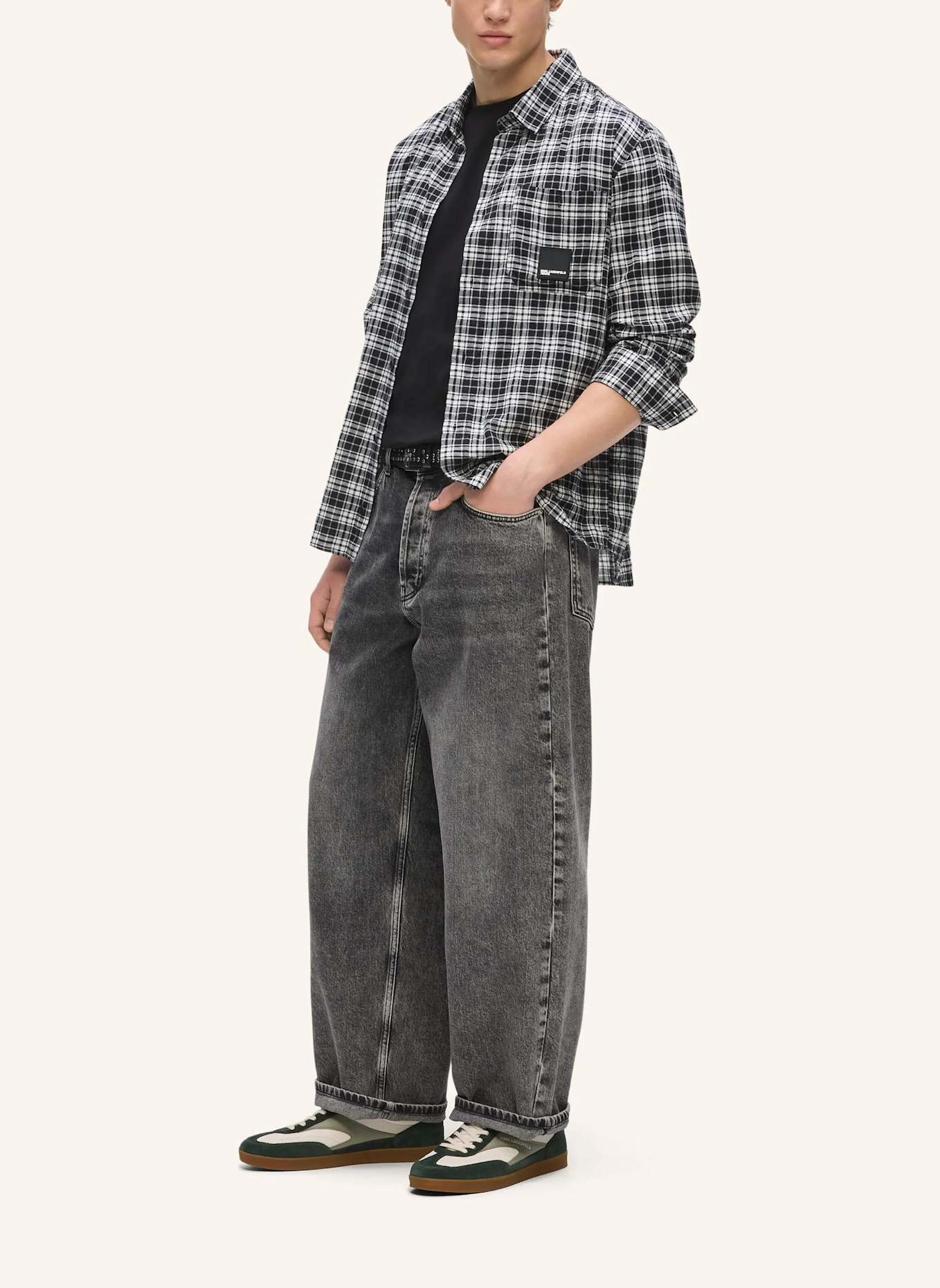 KARL LAGERFELD JEANS Jeans: DUNKELGRAU