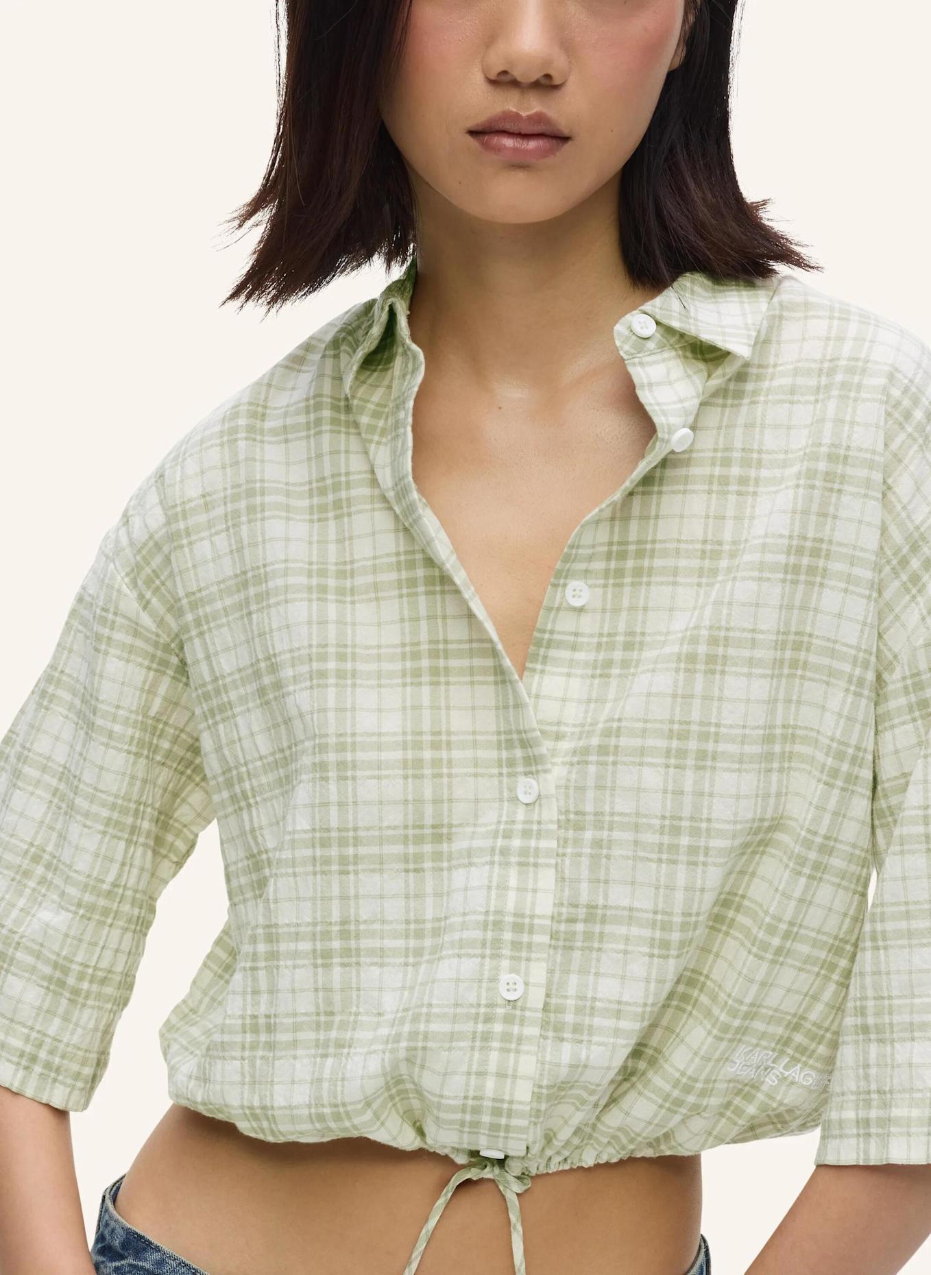 KARL LAGERFELD JEANS Bluse: HELLGRÜN
