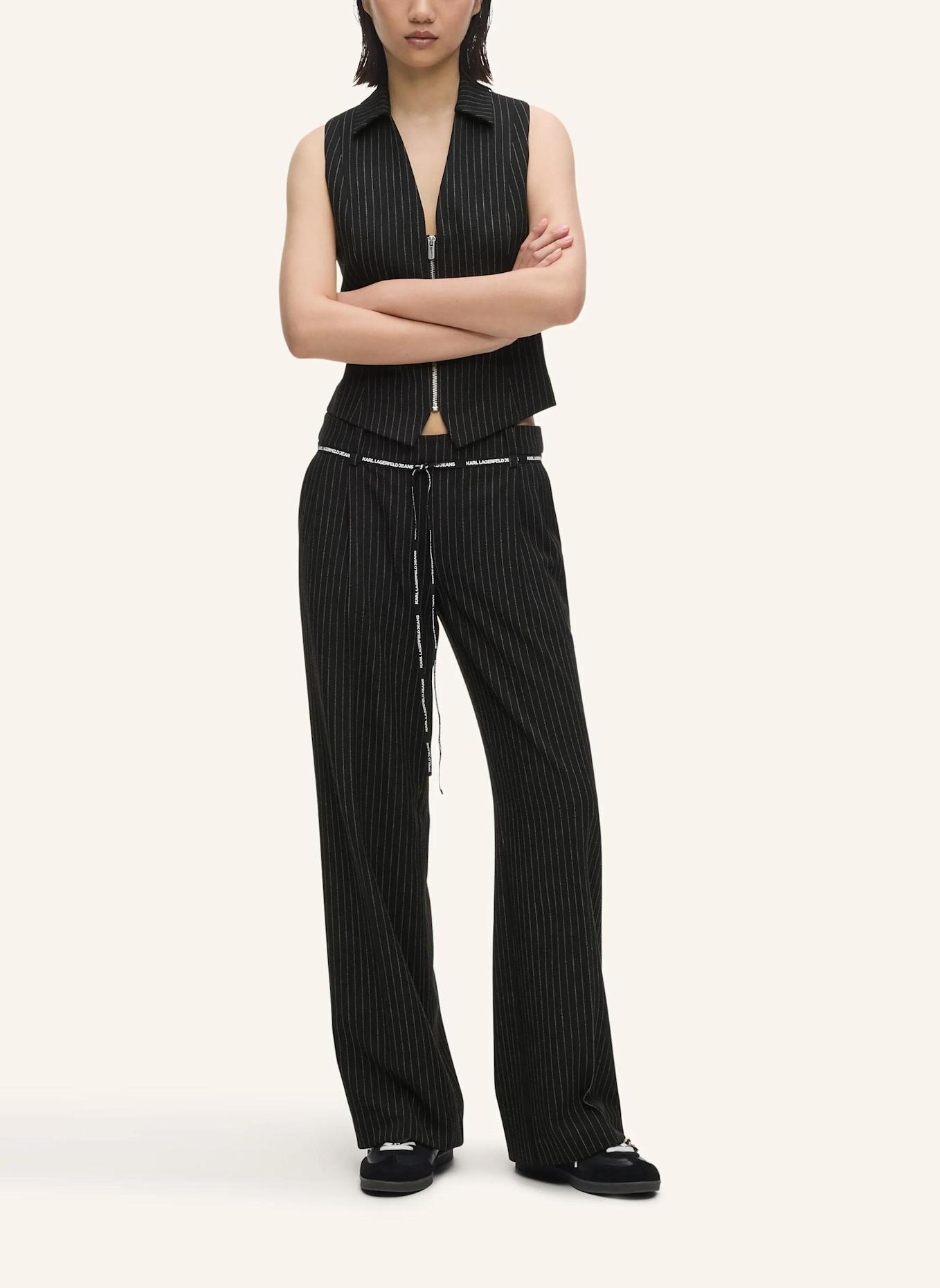 KARL LAGERFELD JEANS Bluse: SCHWARZ